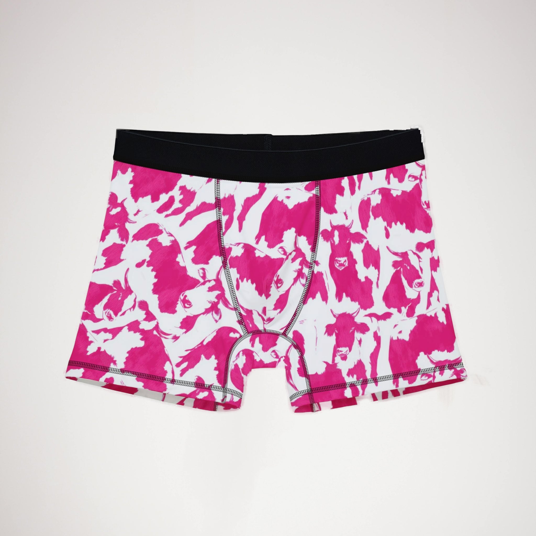 Men's boxers colorful cow print