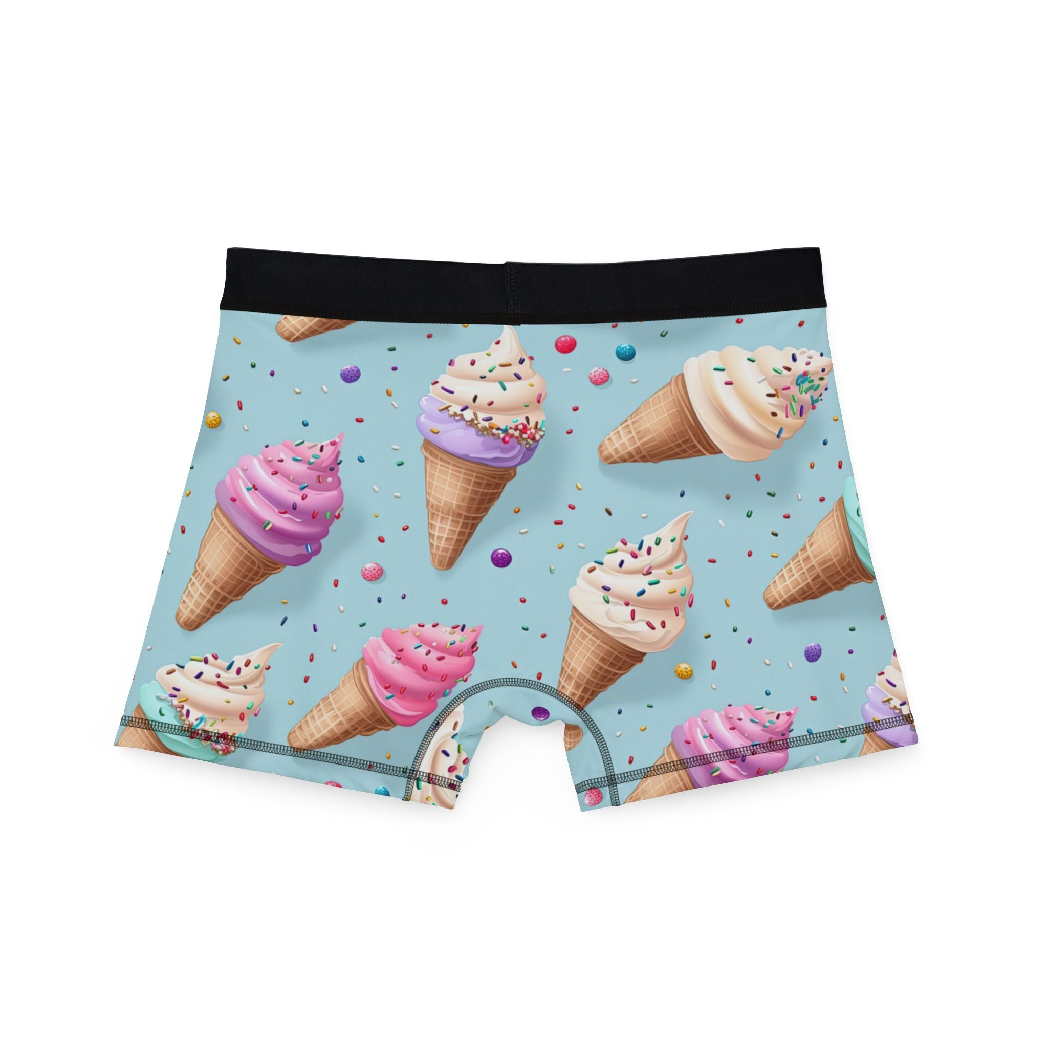 Men's boxers sprinkled ice cream
