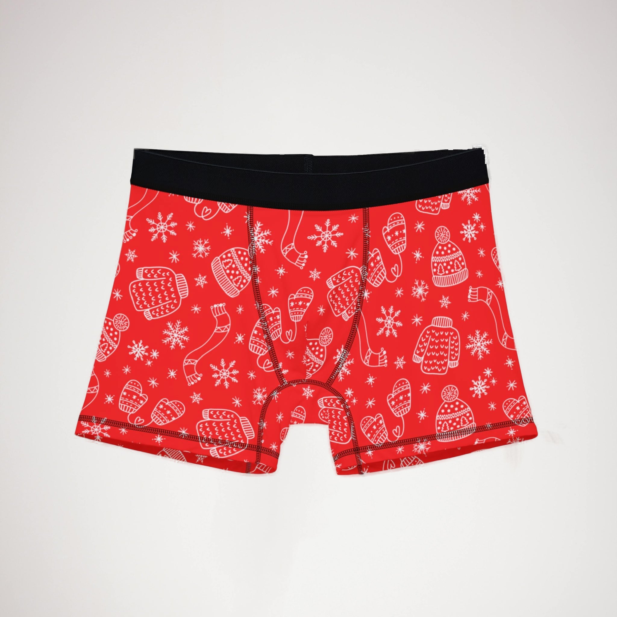 Men's boxers red white christmas