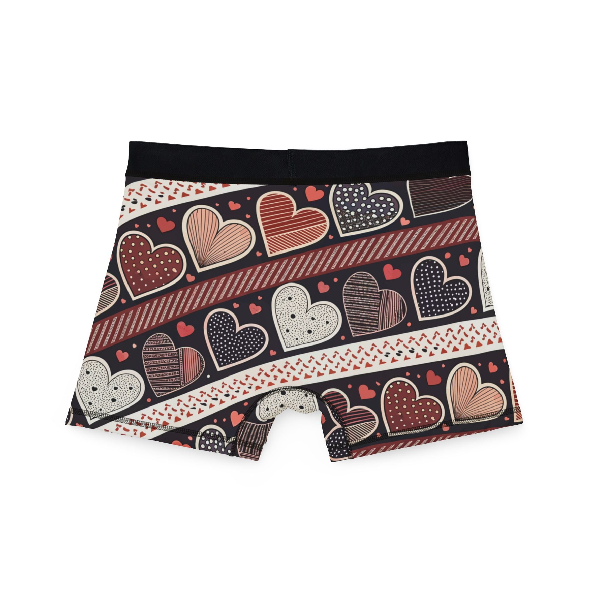 Men's boxers valentine heart retro