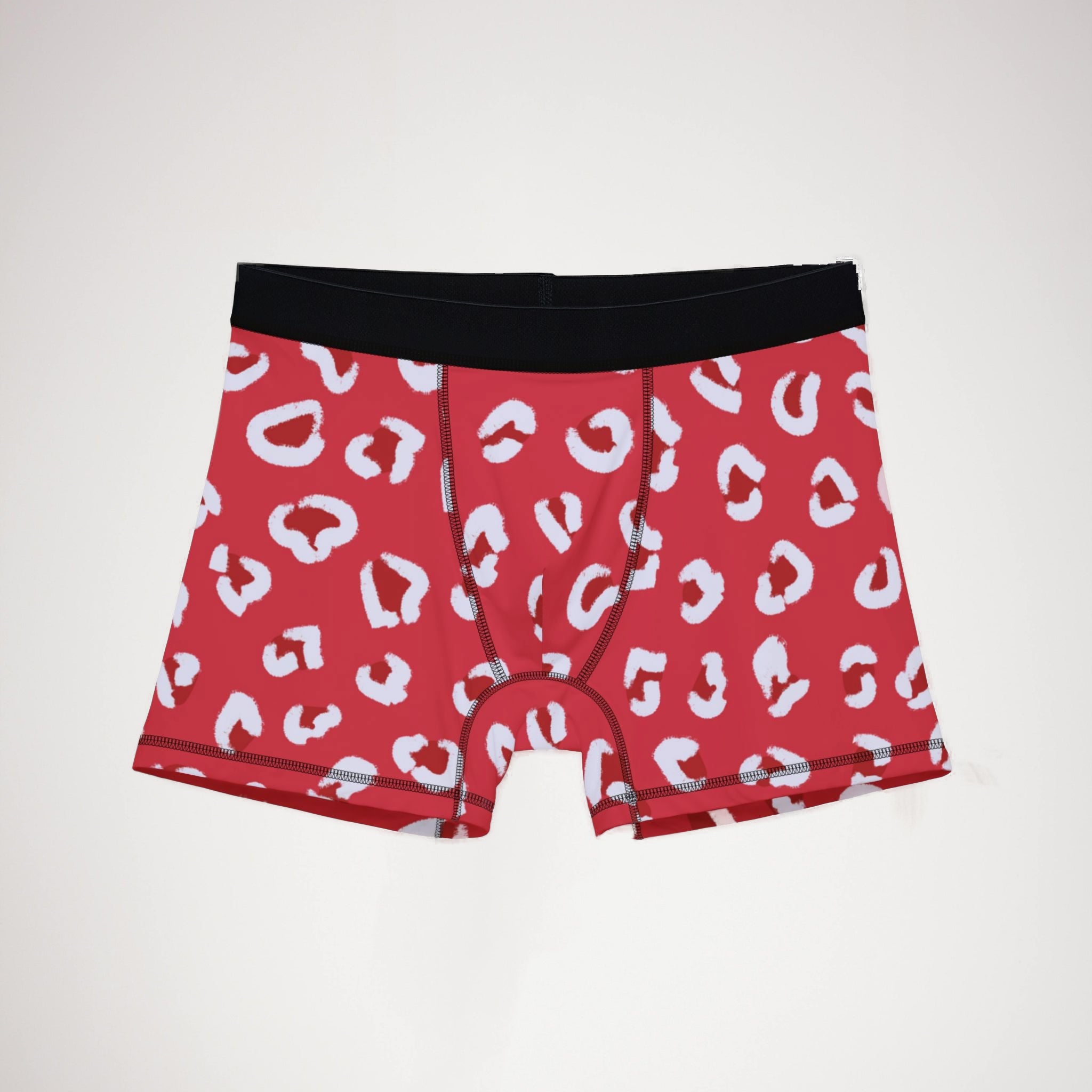 Men's boxers red leopard