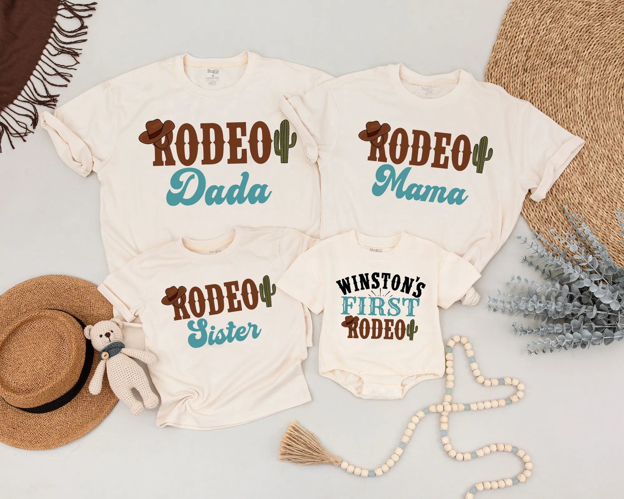 First Rodeo Family Shirt: Western Birthday Party Tee