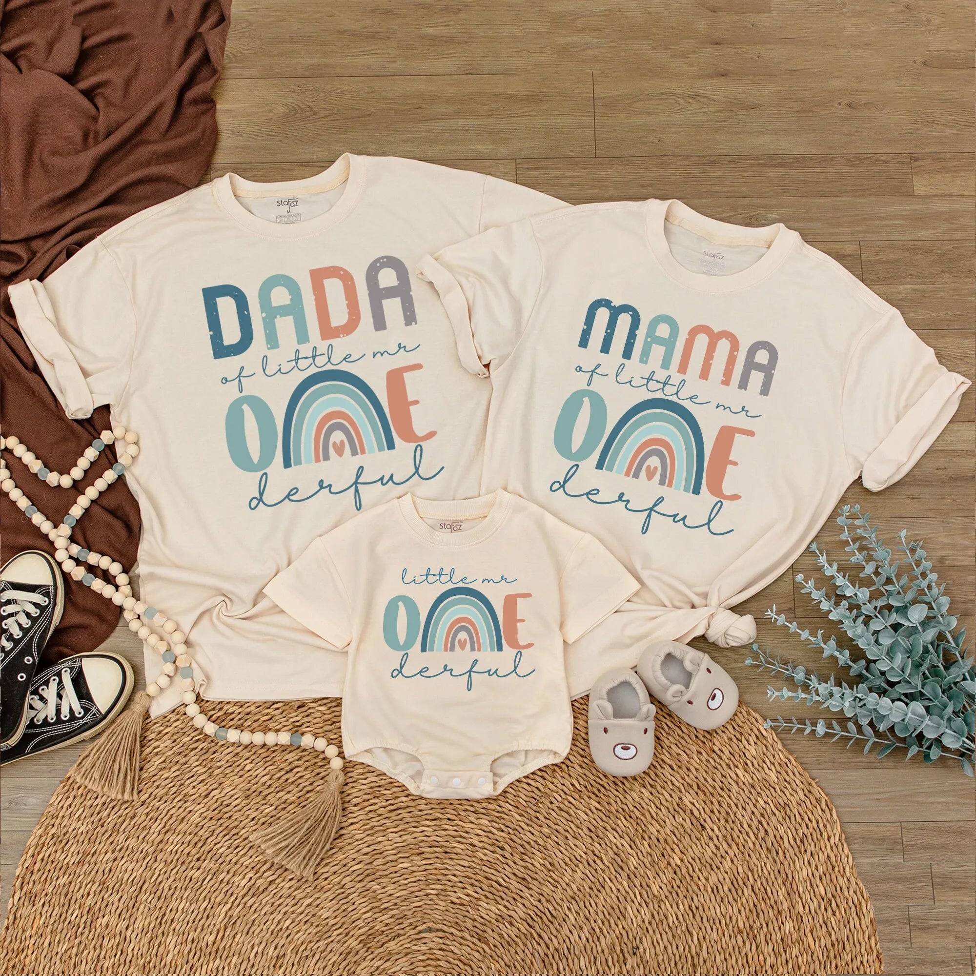 Little Mr. One Derful 1st Birthday: Matching Family Tees