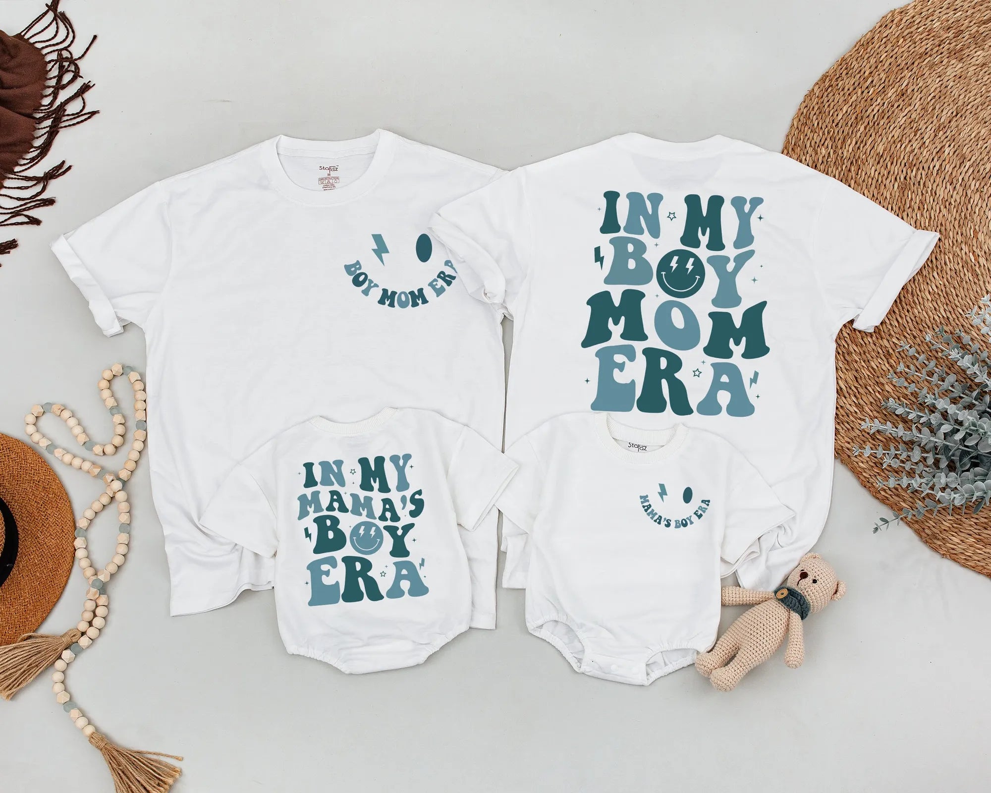 In My Boy Mom Era And Mama's Boy Era Shirt: Matching Mom & Baby Outfits