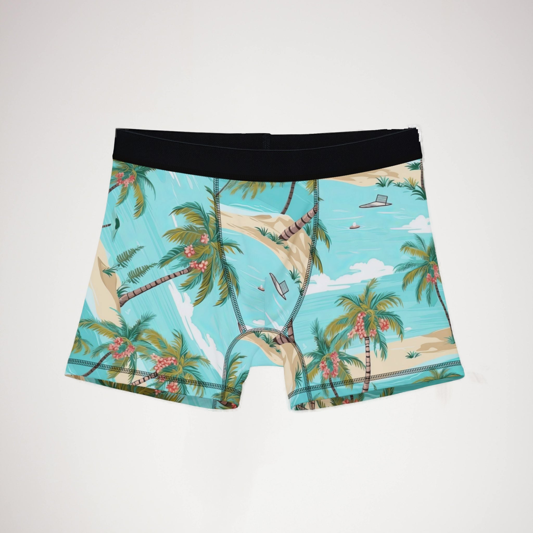 Men's boxers tropical summer beach