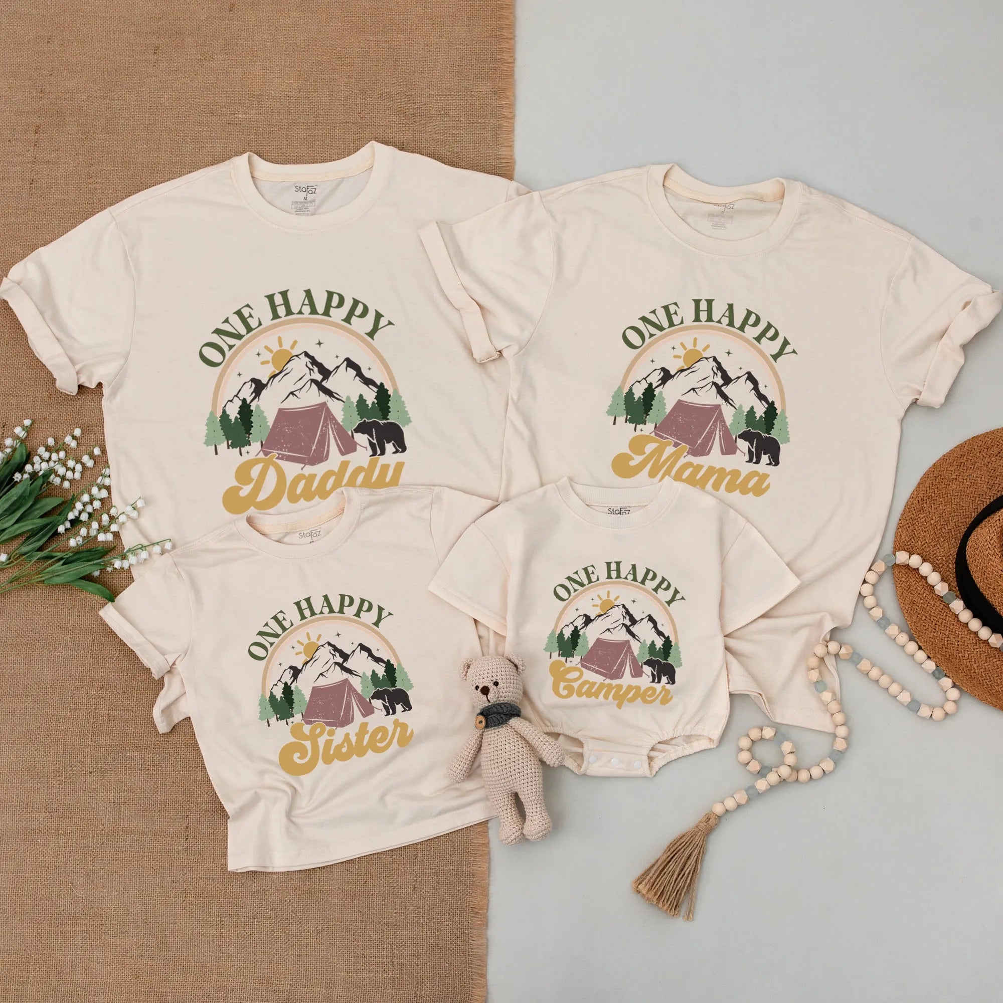 One Happy Camper T-Shirt: Perfect Family Camping Baby Romper Outfit!