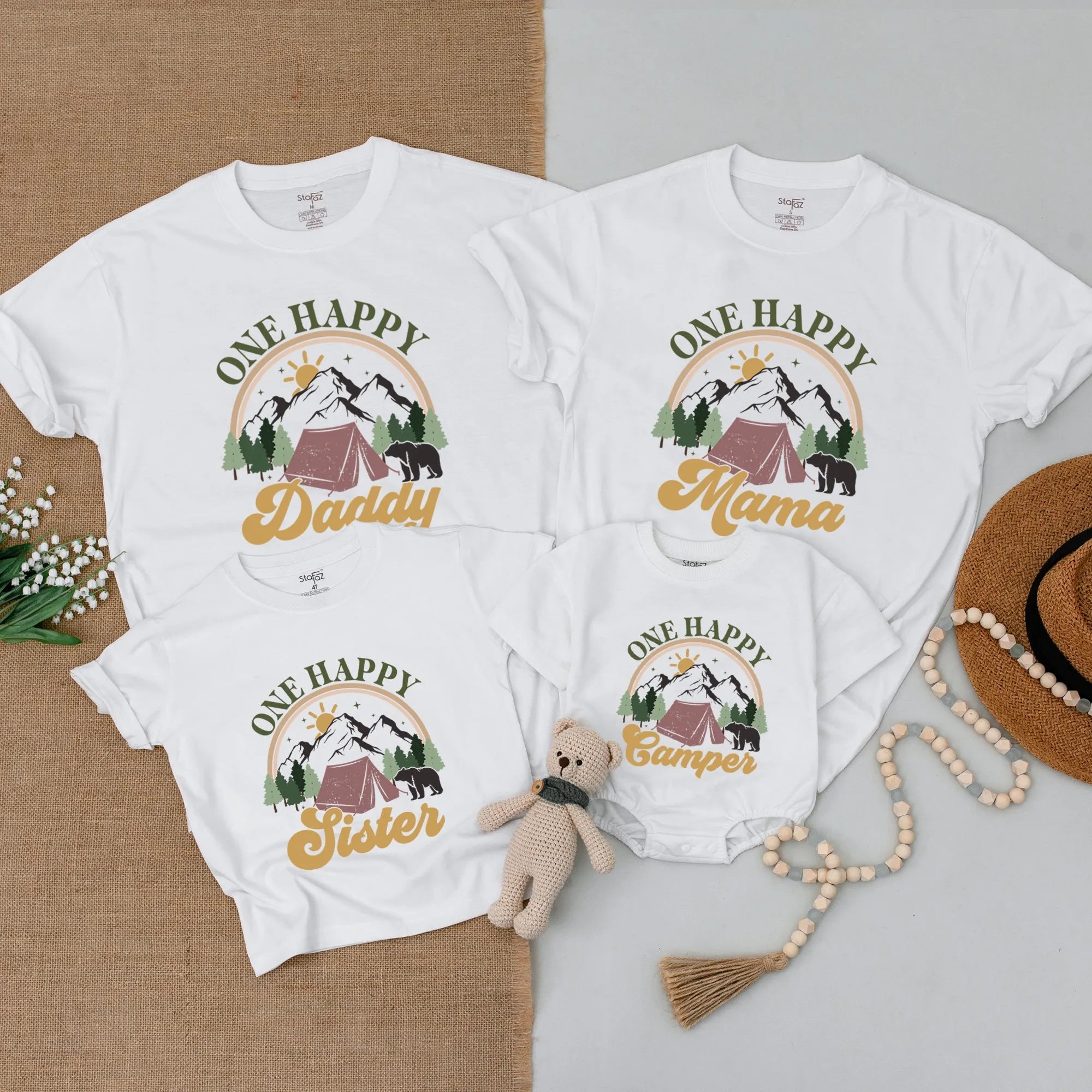 One Happy Camper T-Shirt: Perfect Family Camping Baby Romper Outfit!