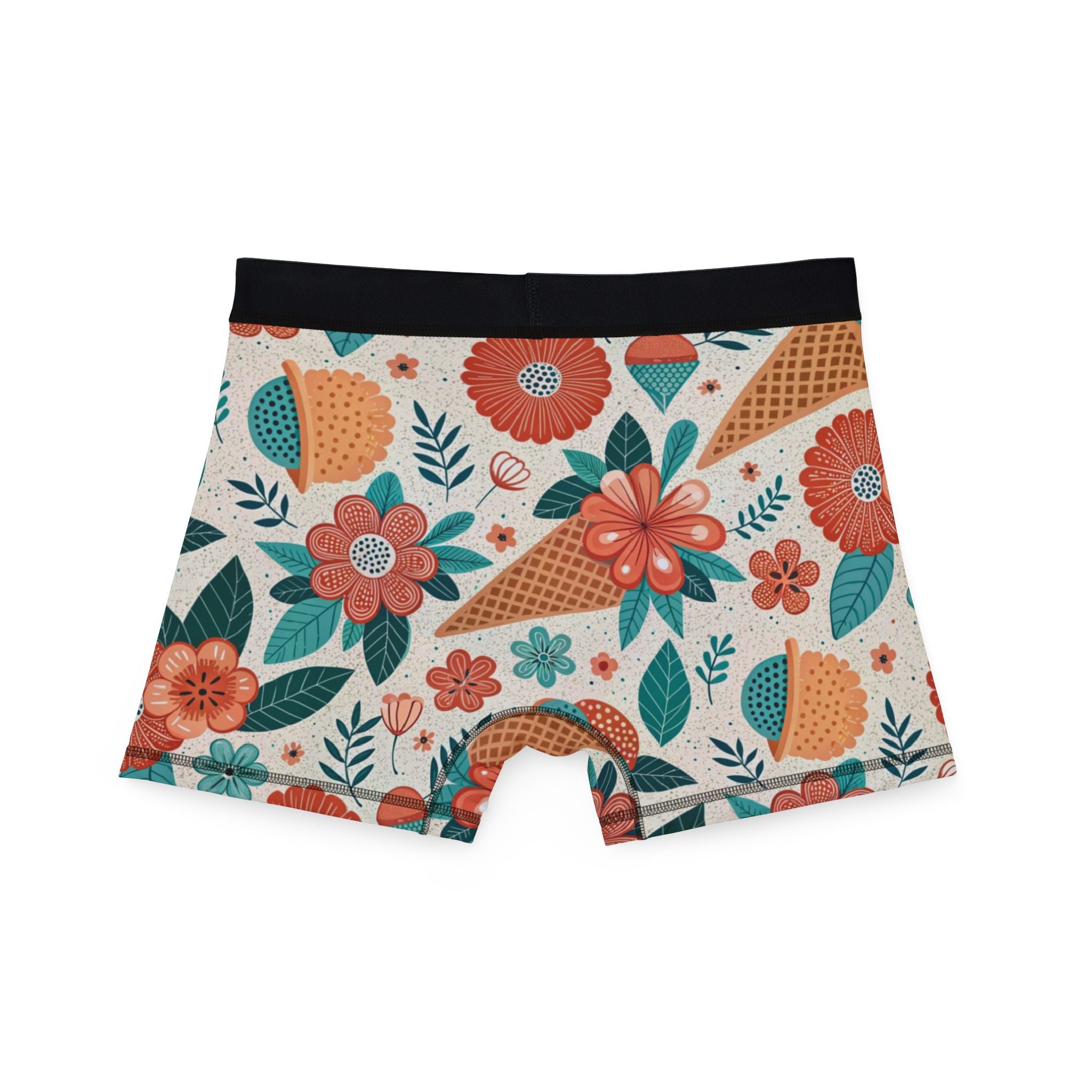 Men's boxers floral ice cream