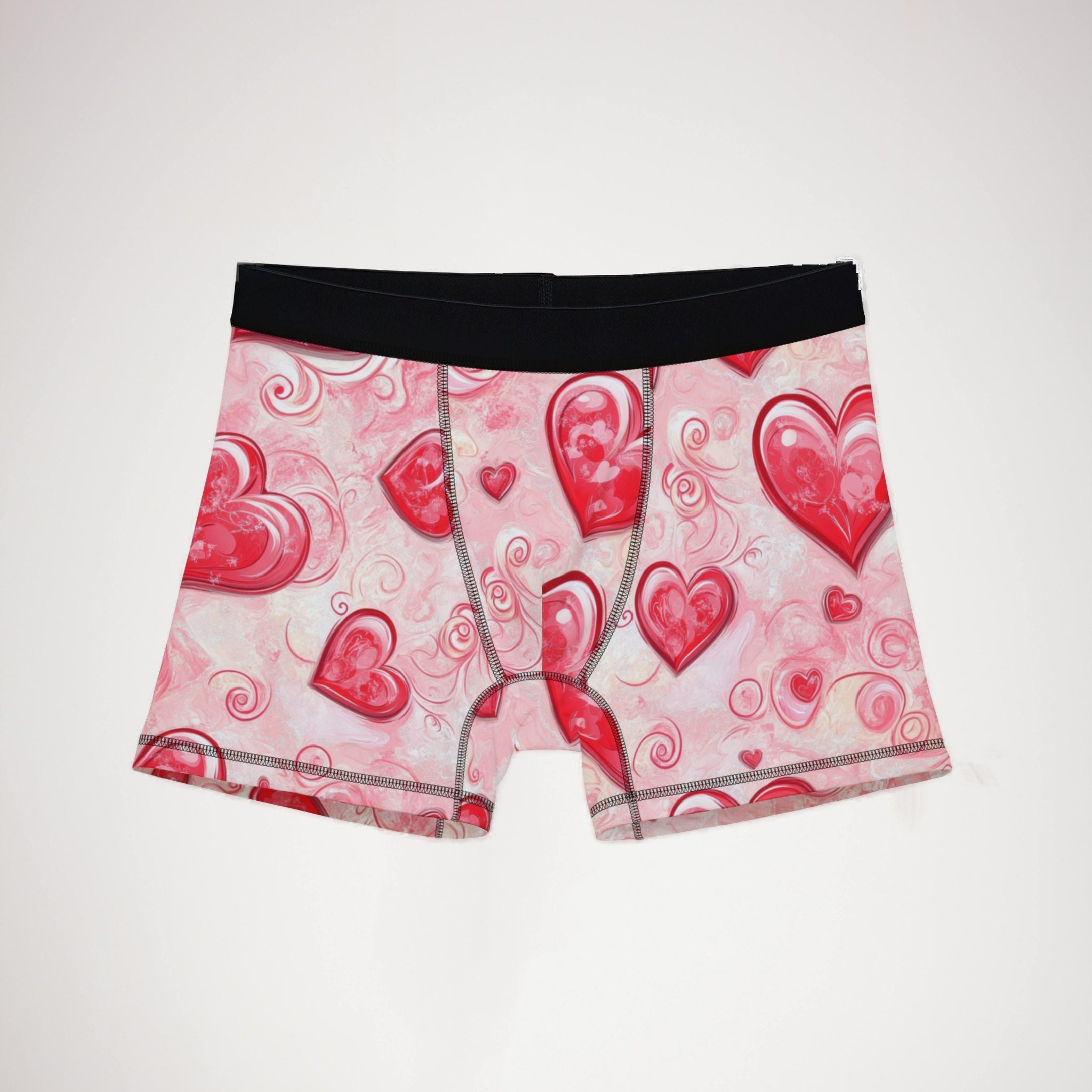 Men's boxers valentine red heart
