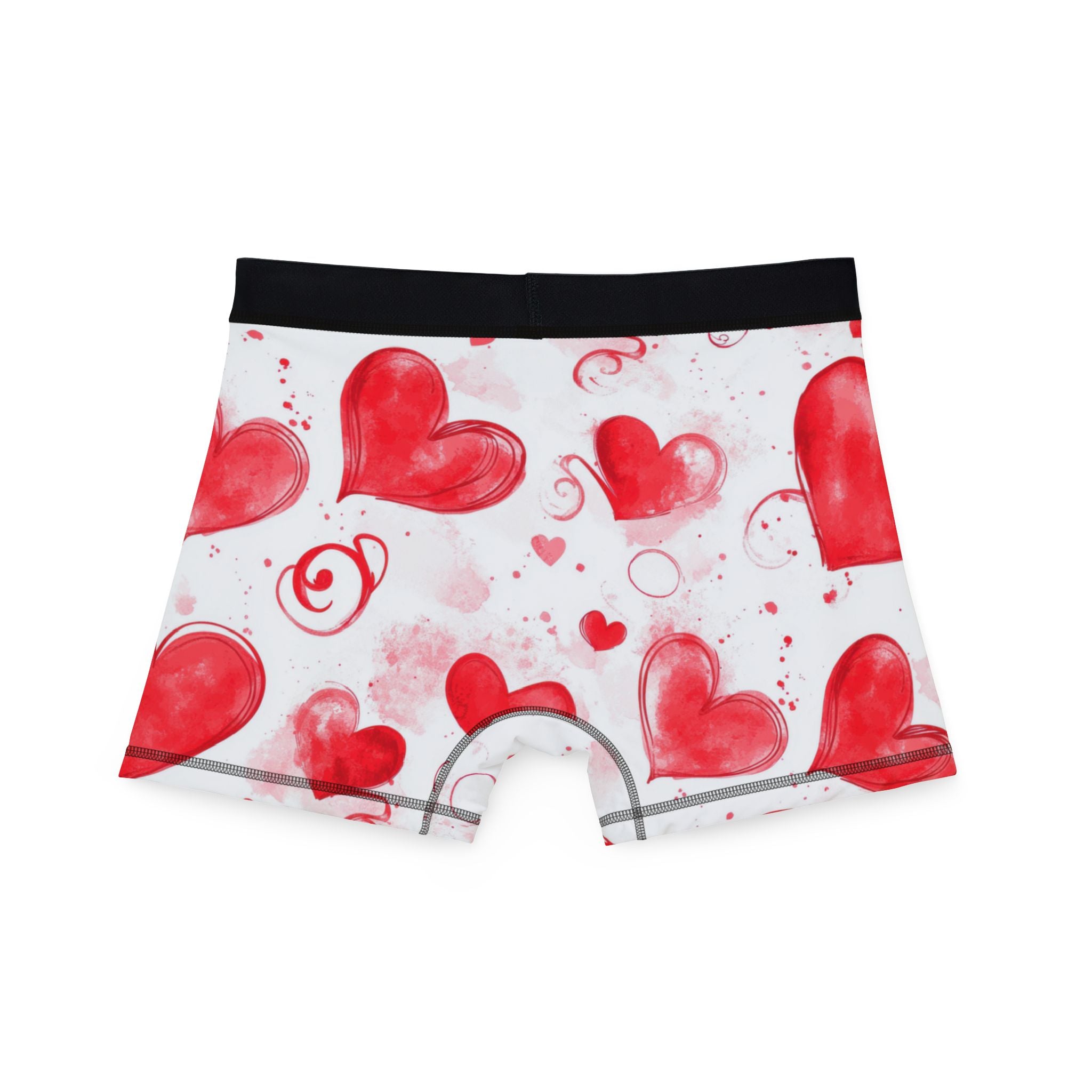Men's boxers valentine red heart two two