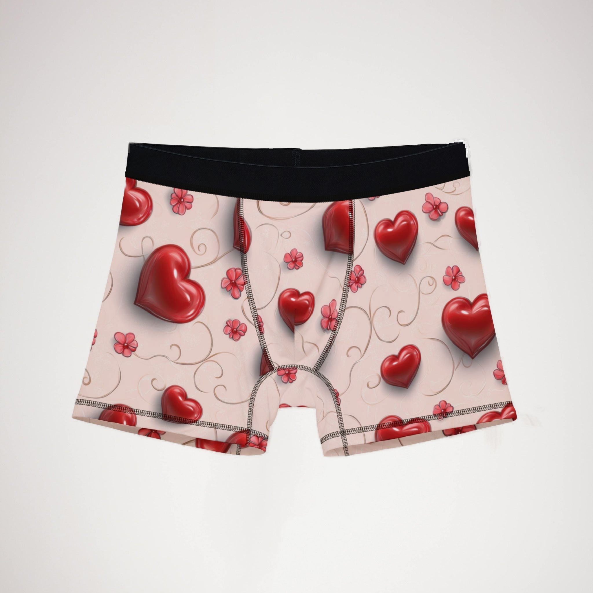 Men's boxers valentine red heart