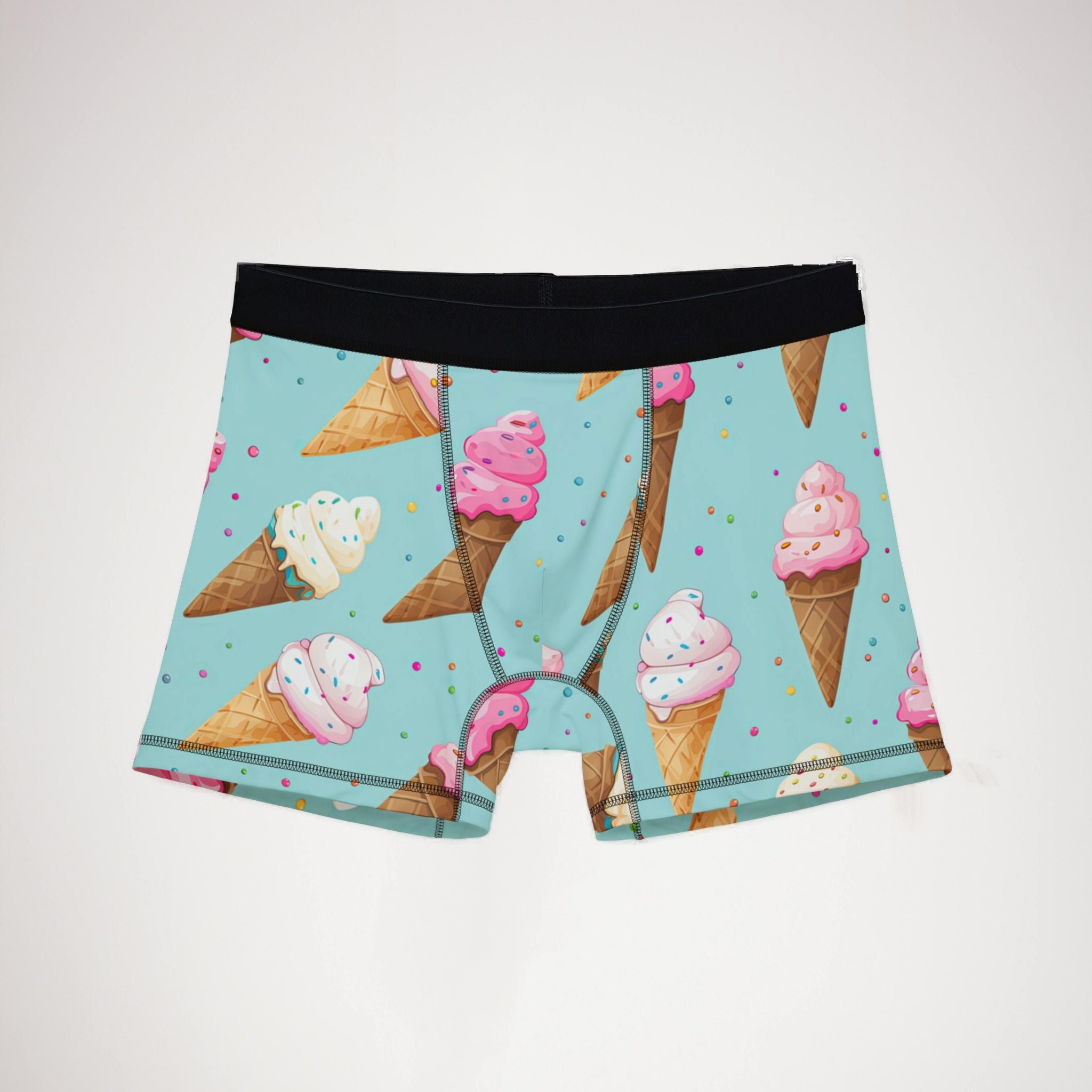 Men's boxers sprinkled ice cream