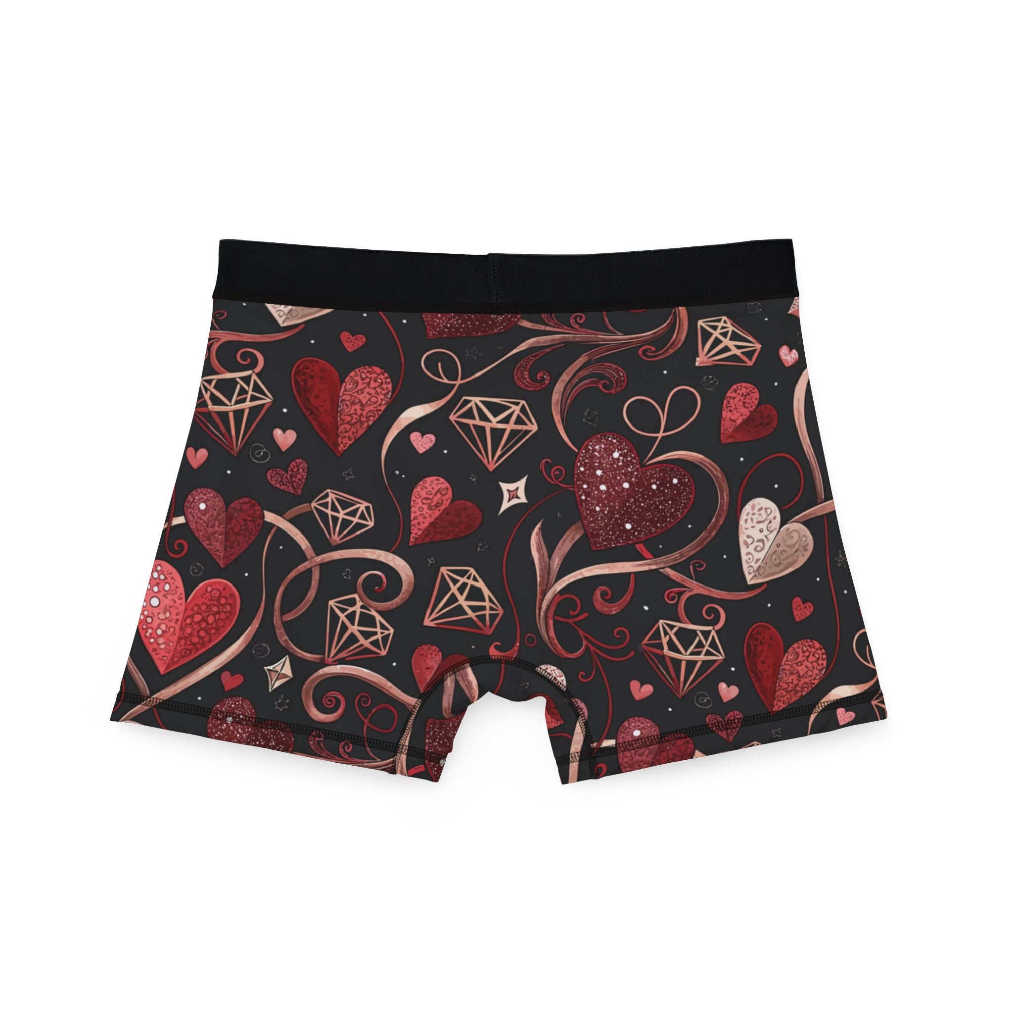 Men's boxers valentine heart retro