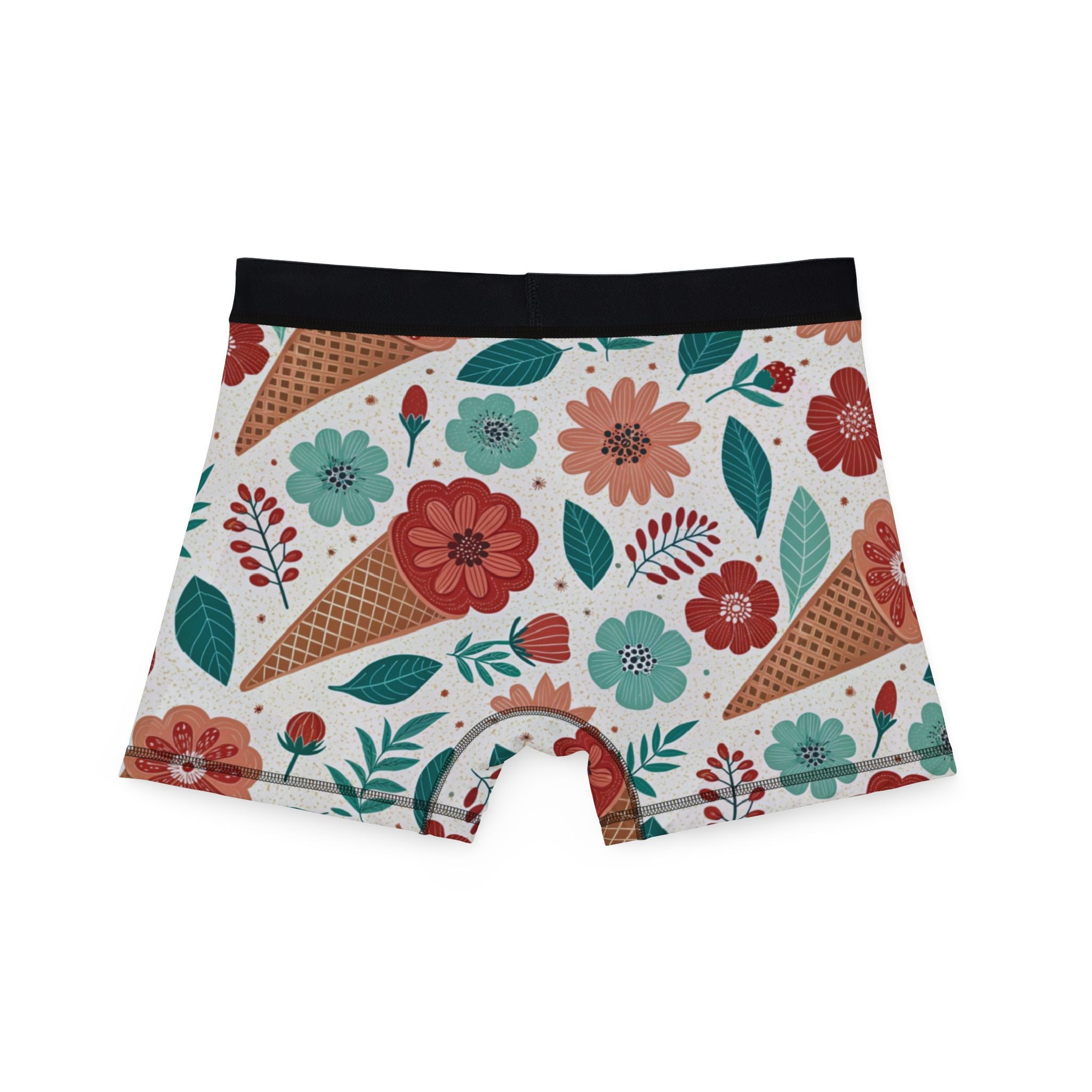 Men's boxers floral ice cream