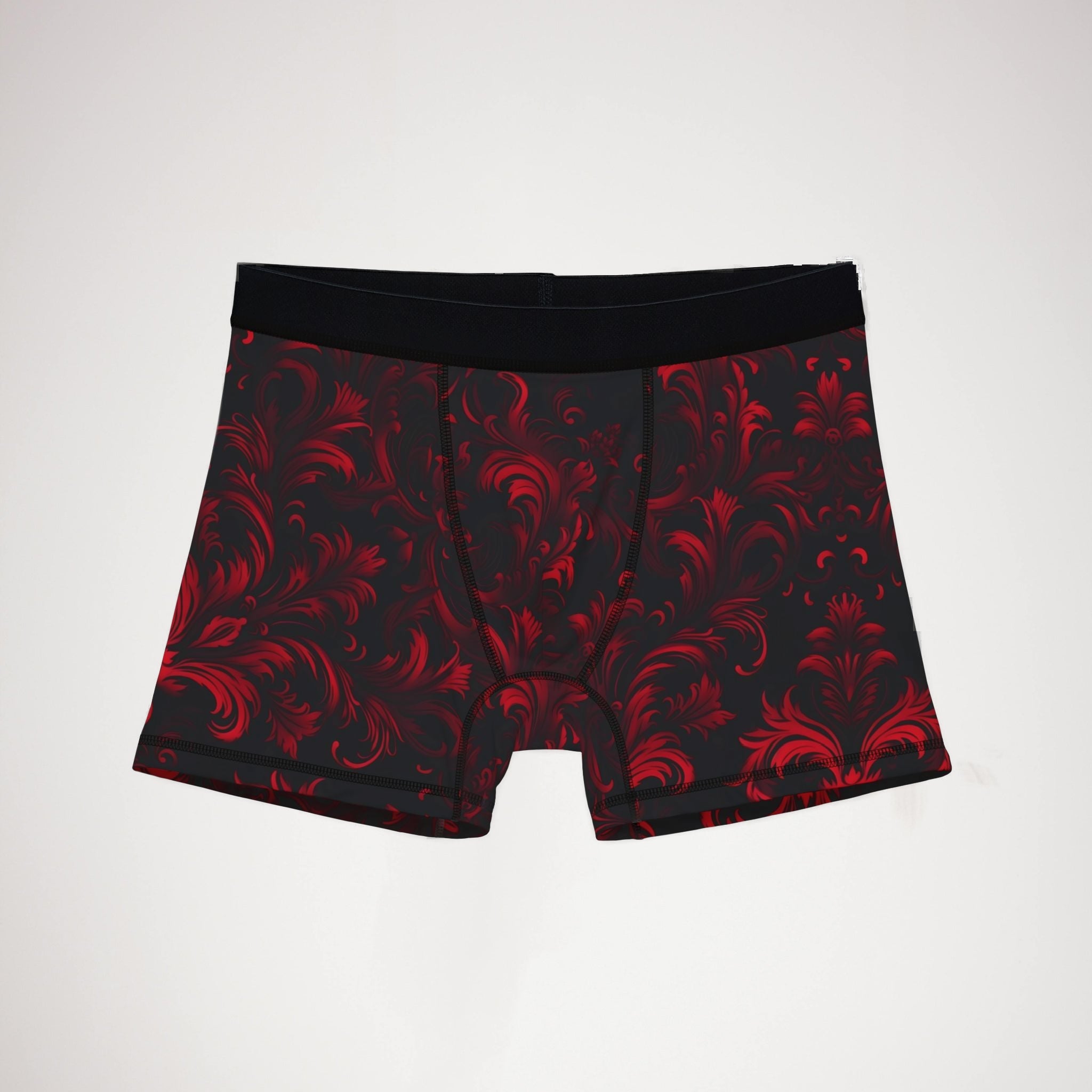 Men's boxers red damask