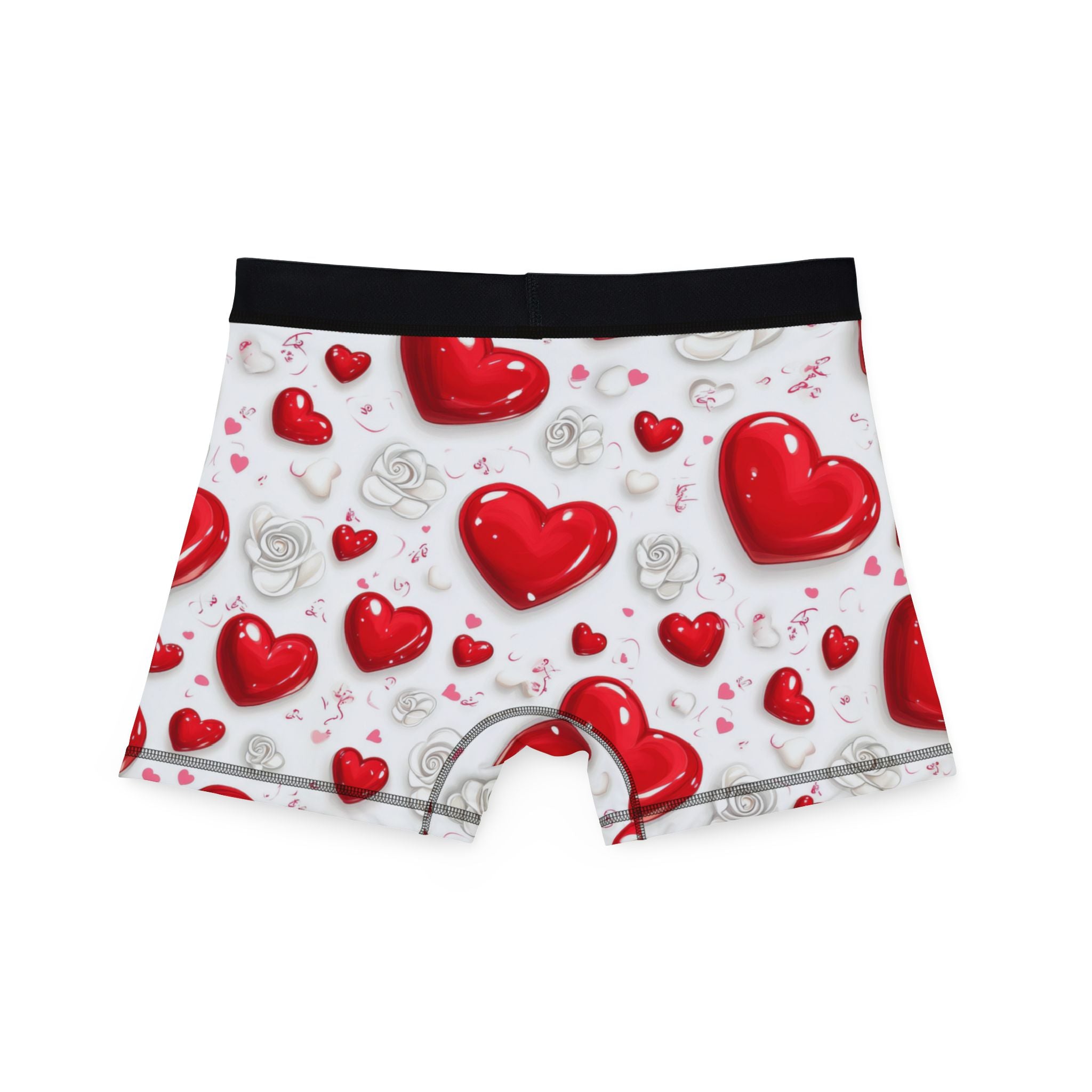 Men's boxers valentine red heart two two