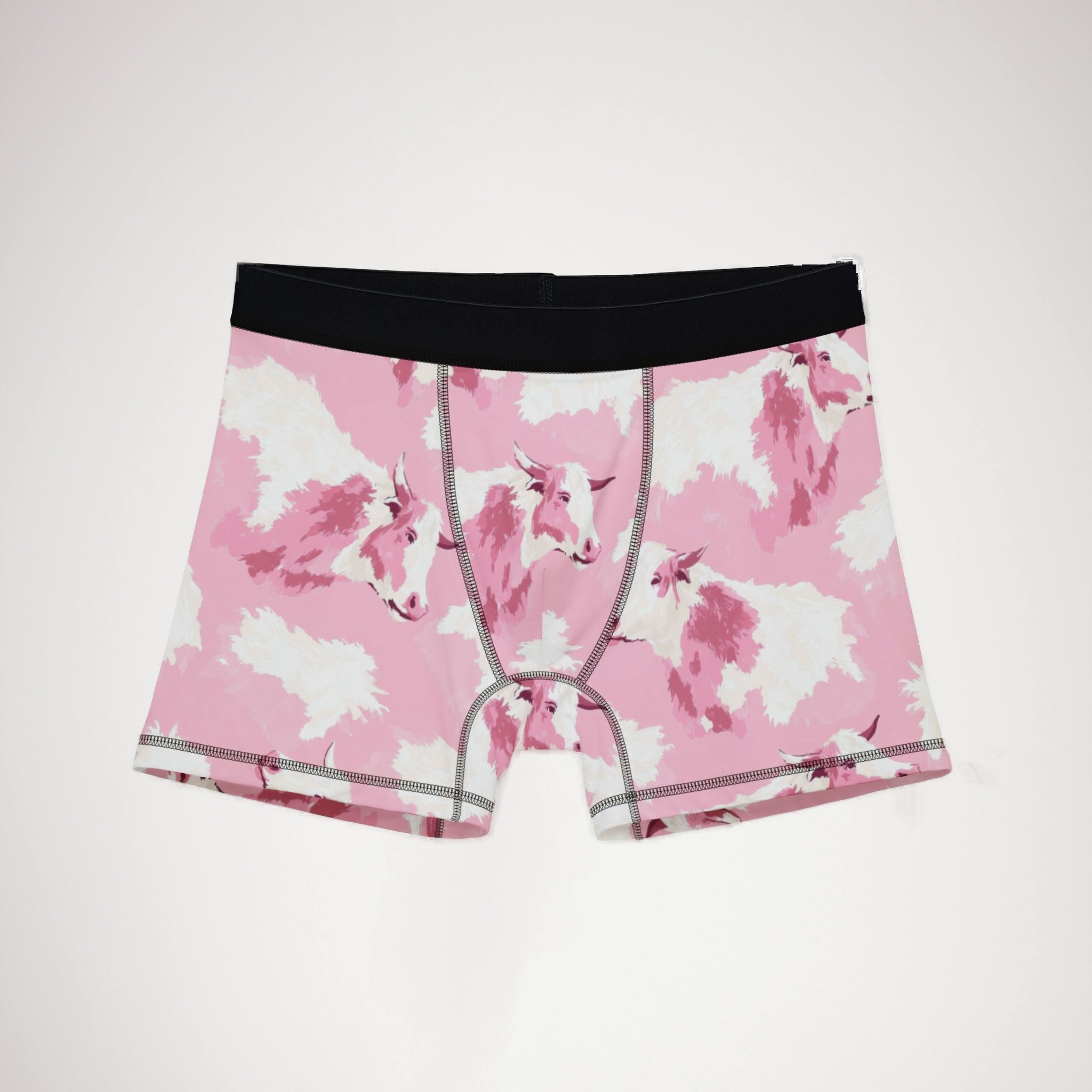 Men's boxers colorful cow print