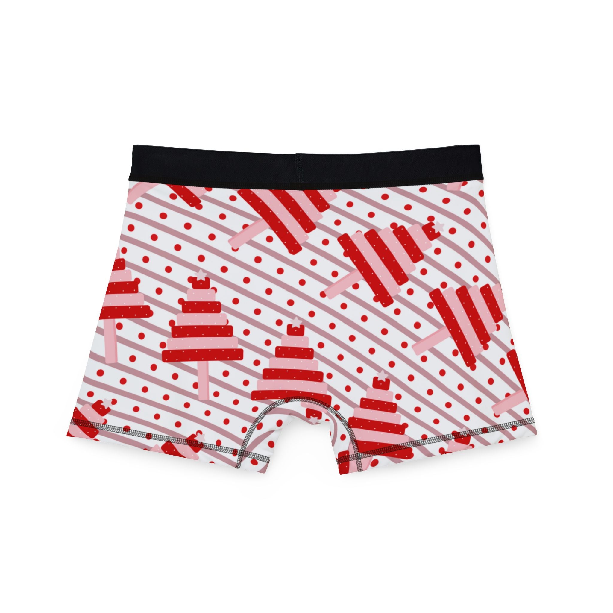 Men's boxers red christmas dots