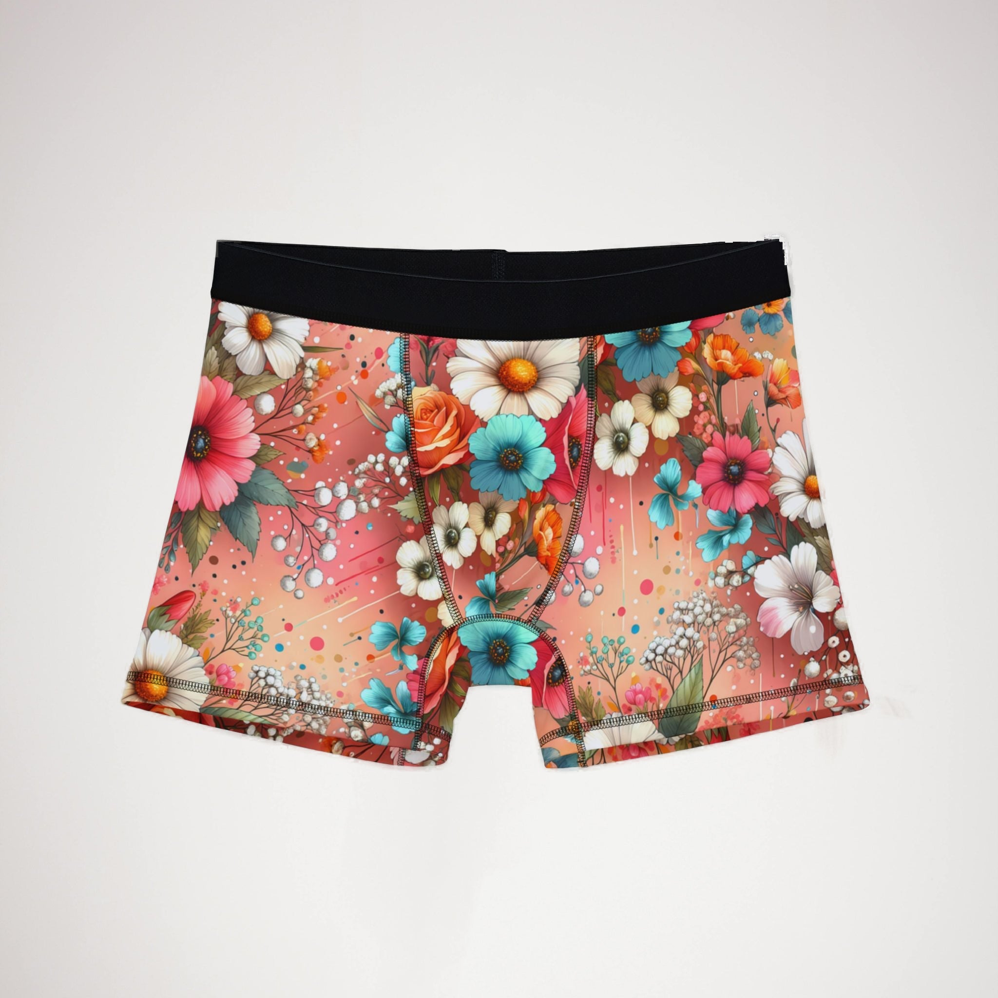 Men's boxers vibrant spring floral