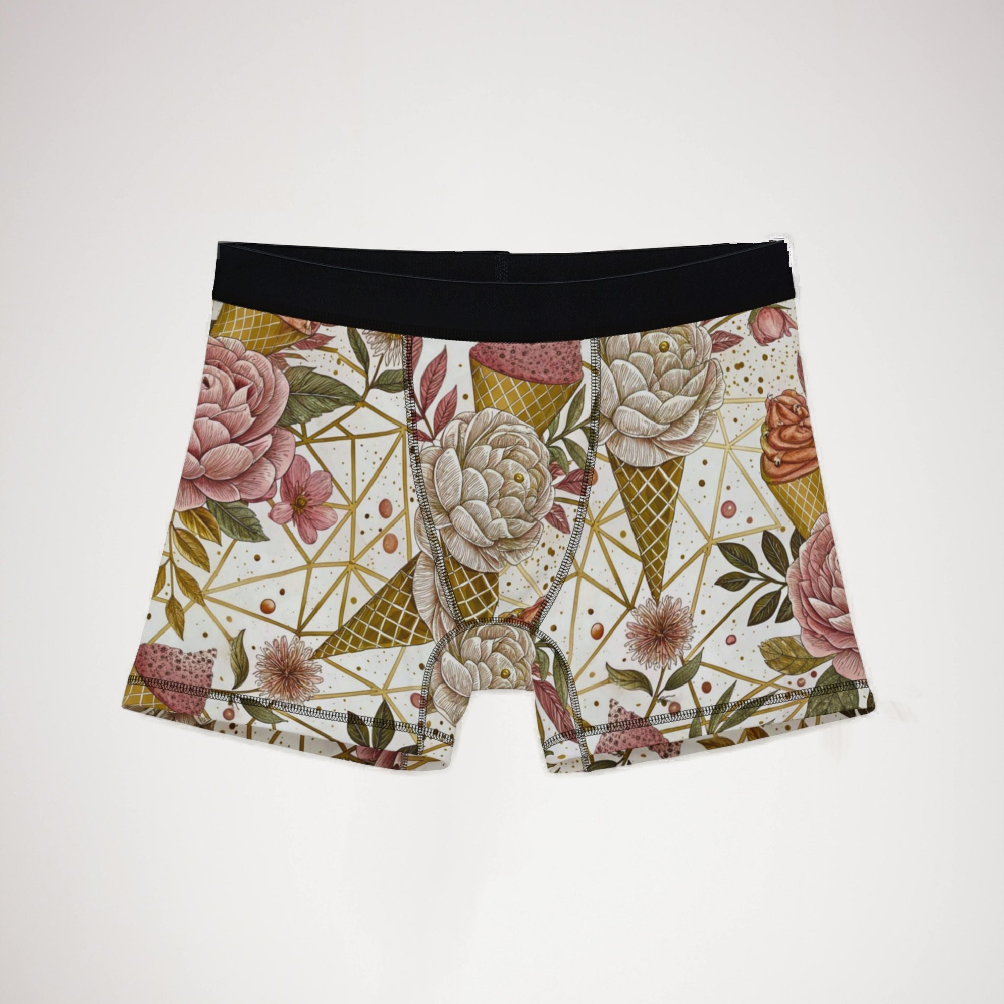 Men's boxers floral ice cream