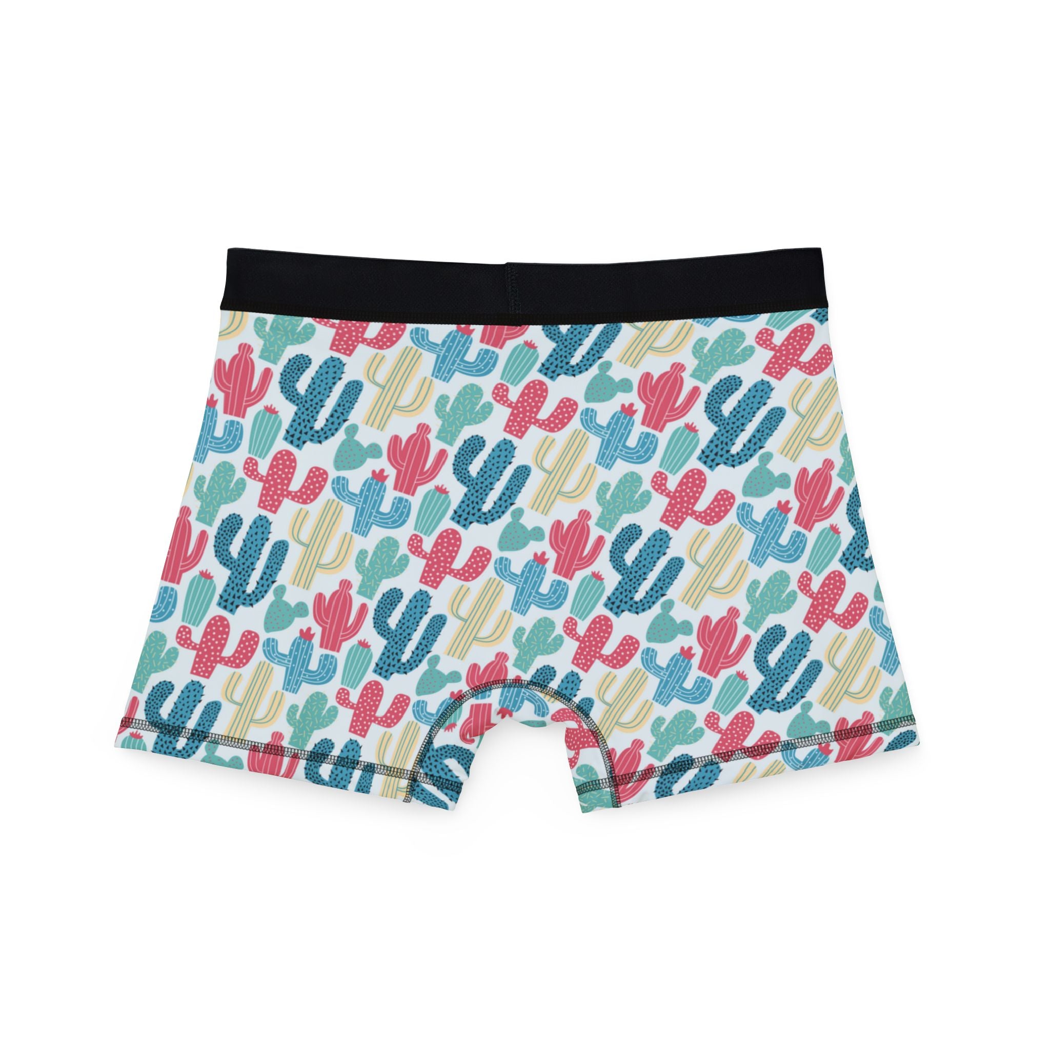 Men's boxers cactus colorful doodle