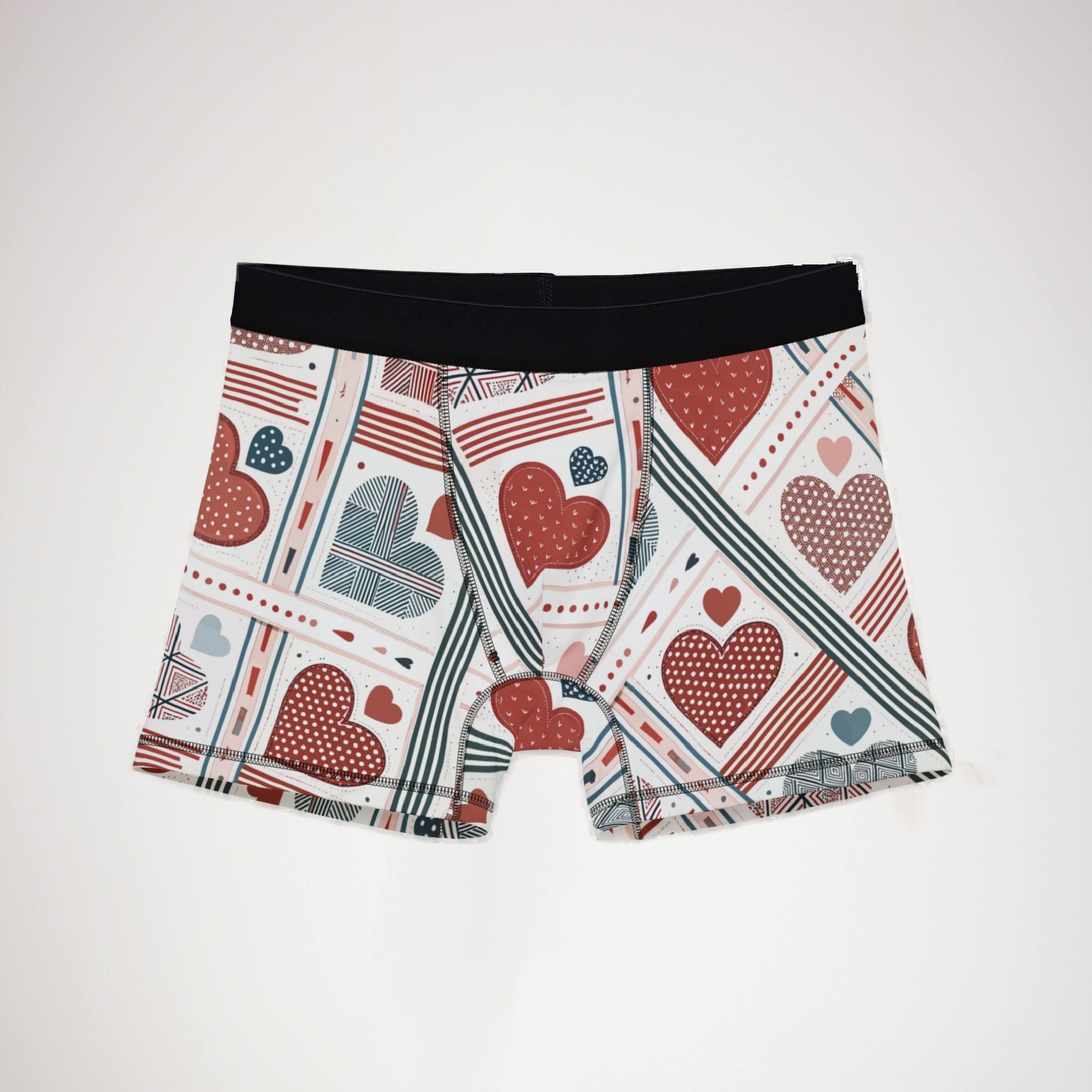 Men's boxers valentine heart retro one