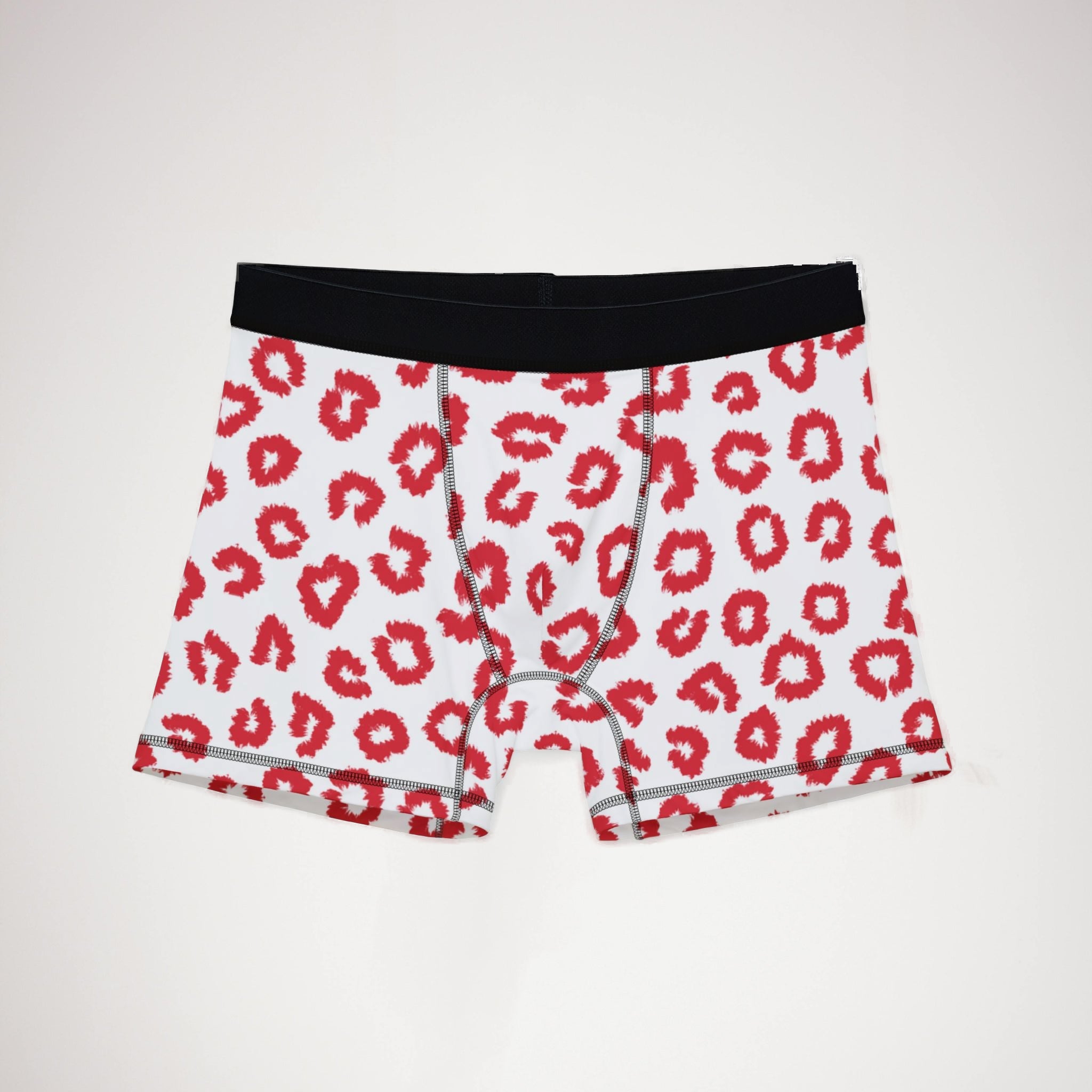 Men's boxers red leopard