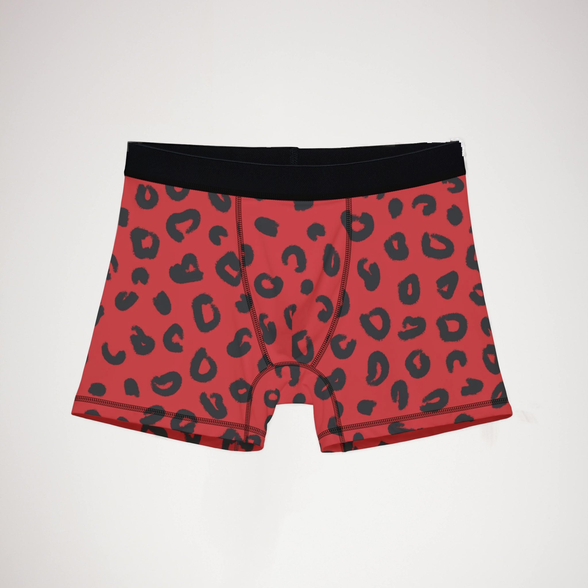 Men's boxers red leopard
