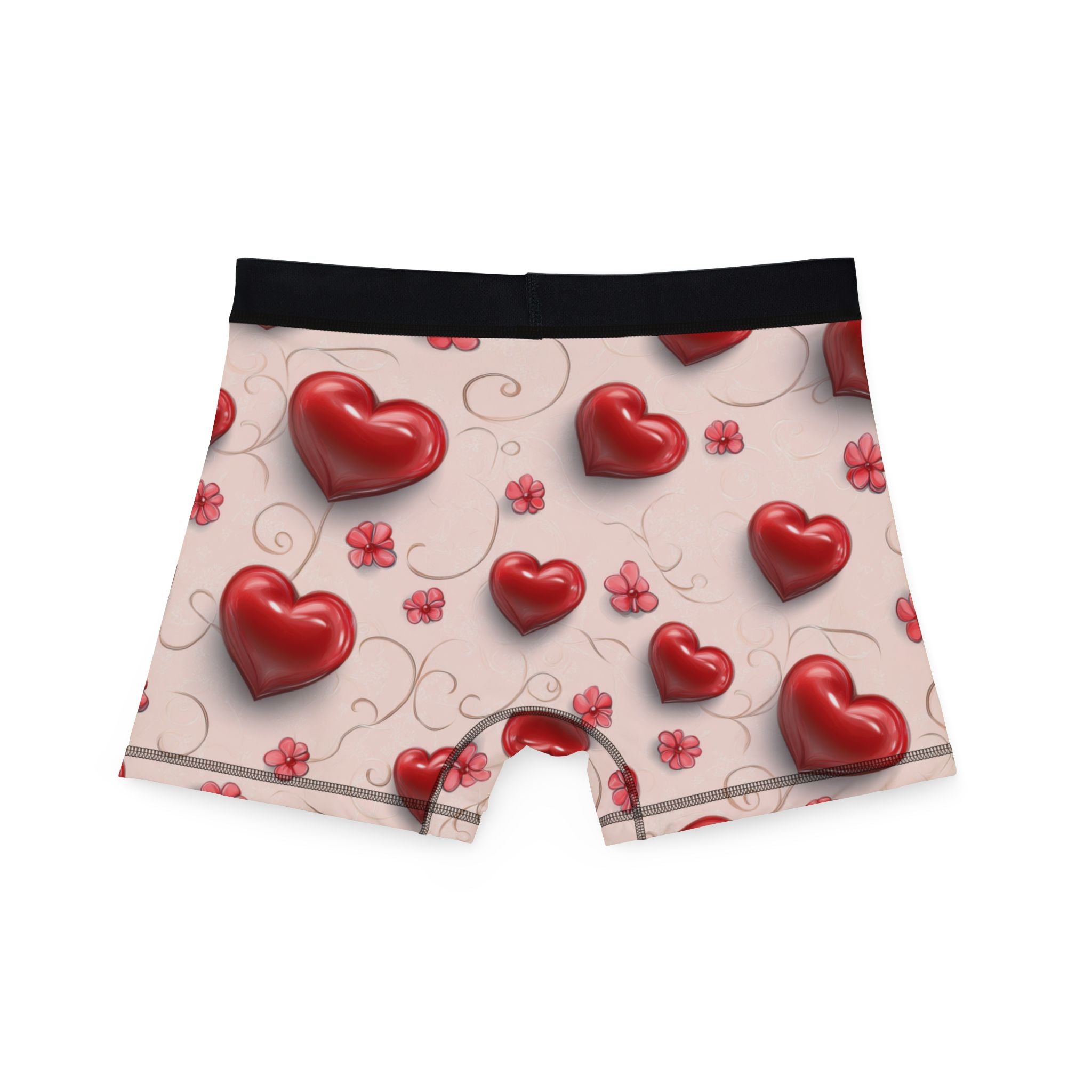 Men's boxers valentine red heart