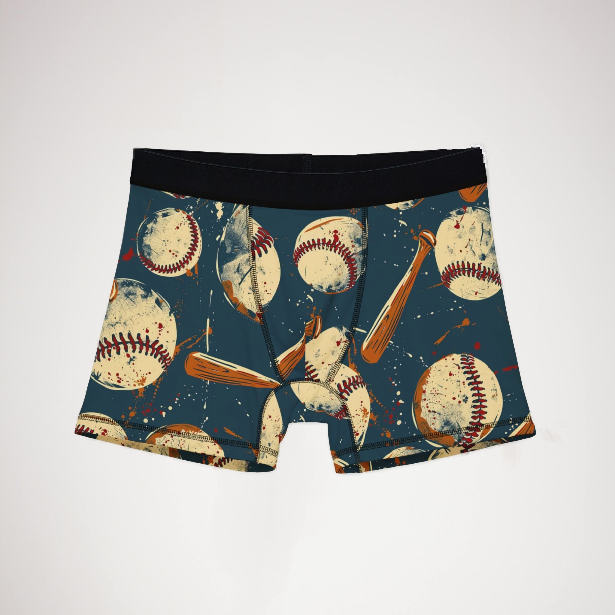 Men's boxers retro baseball