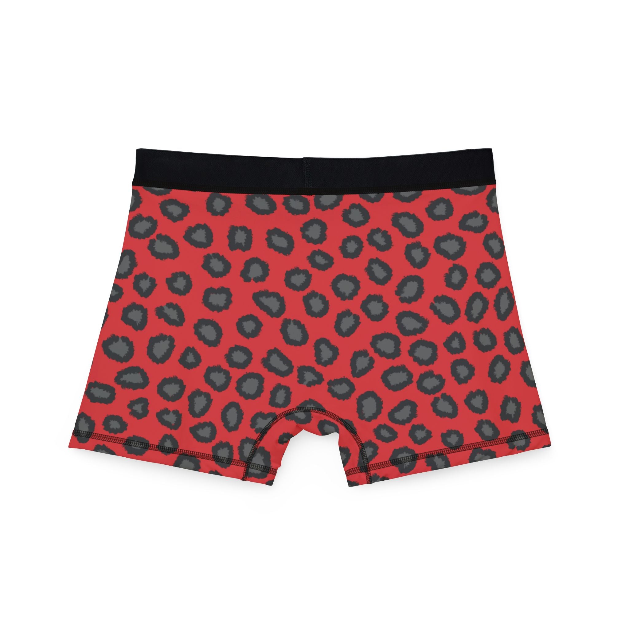 Men's boxers red leopard