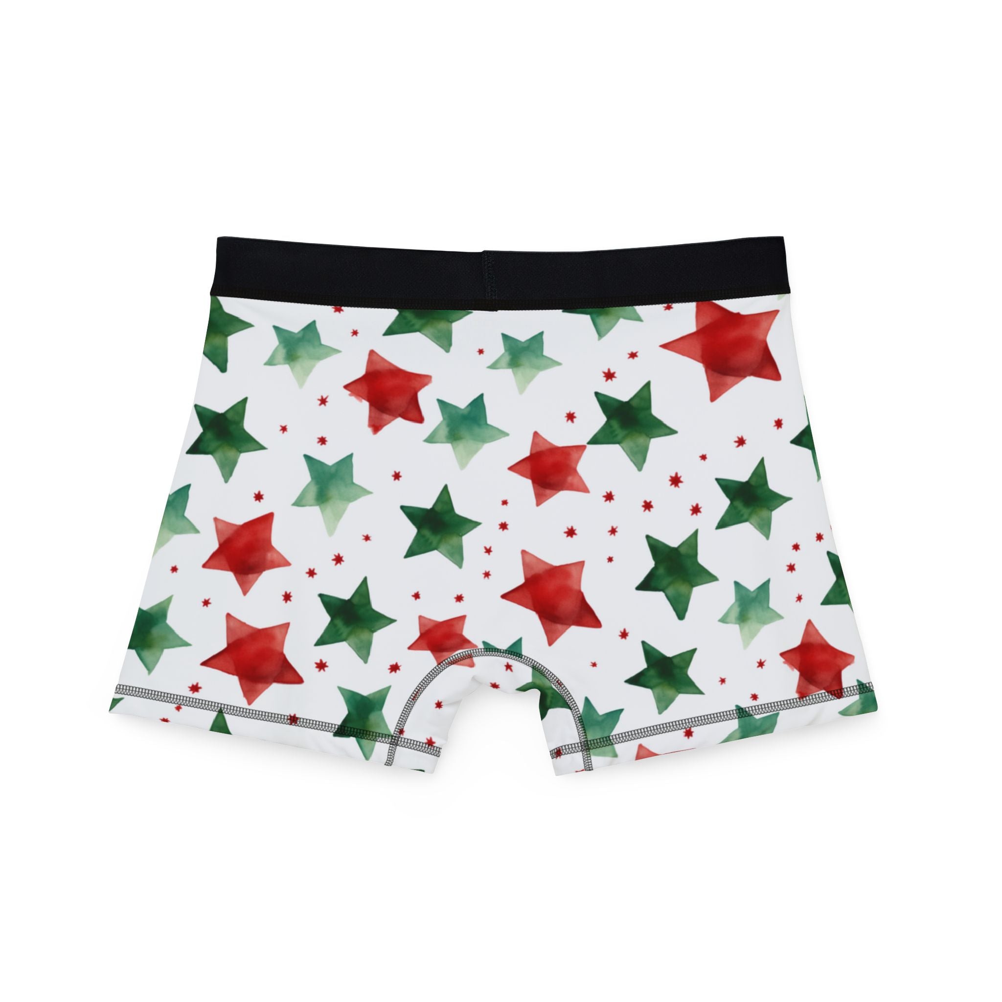 Men's boxers watercolor christmas
