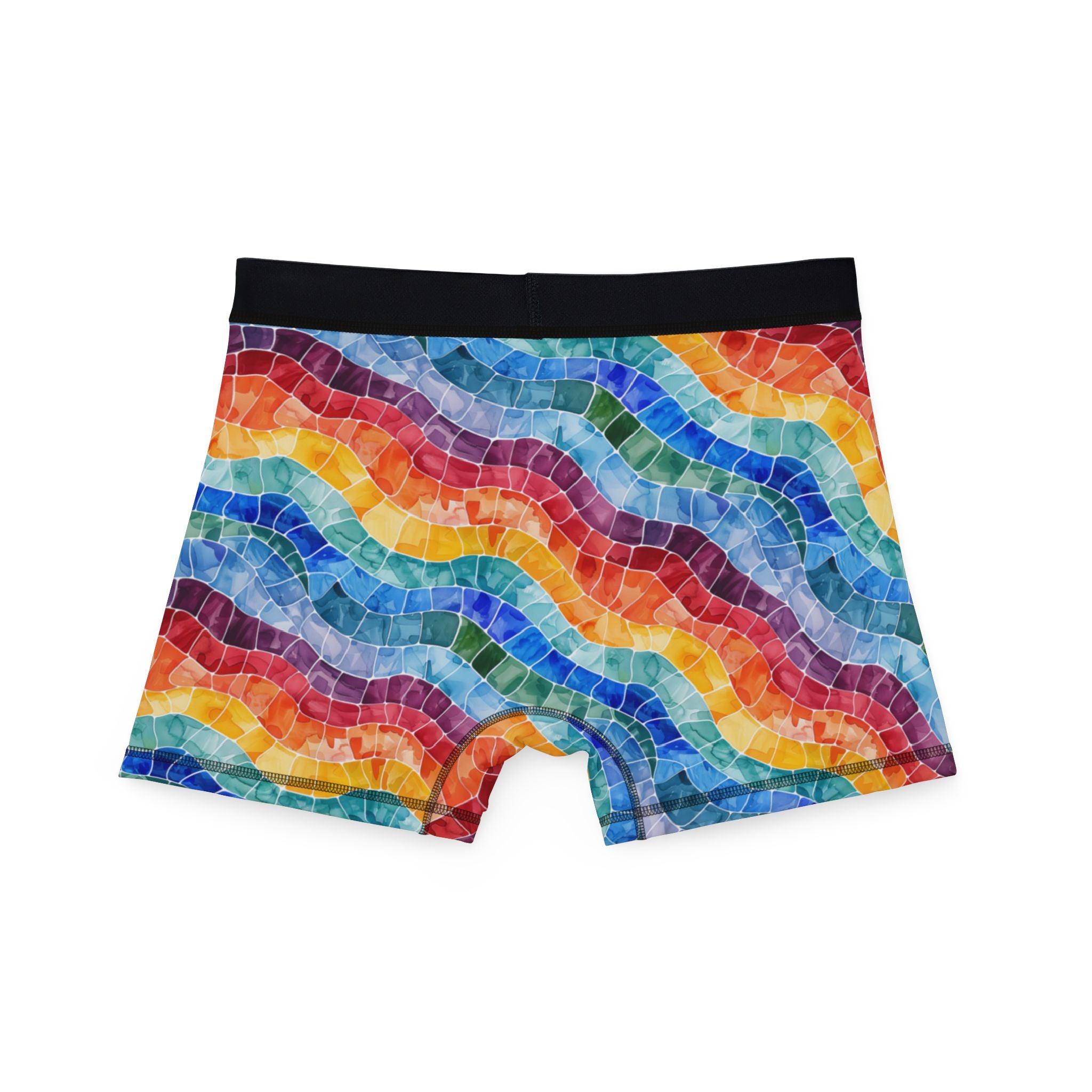 Men's boxers colorful mosaic