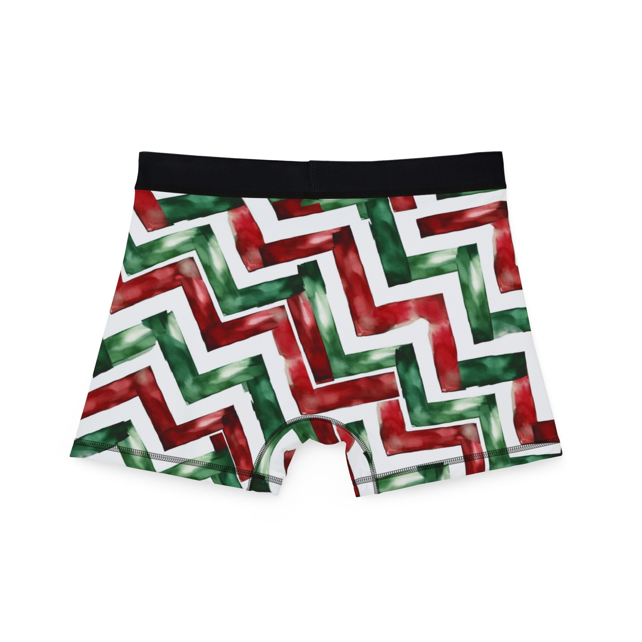 Men's boxers watercolor christmas
