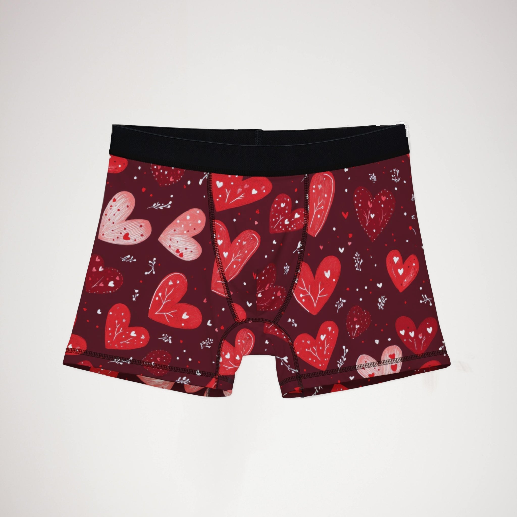 Men's boxers valentine red heart one one
