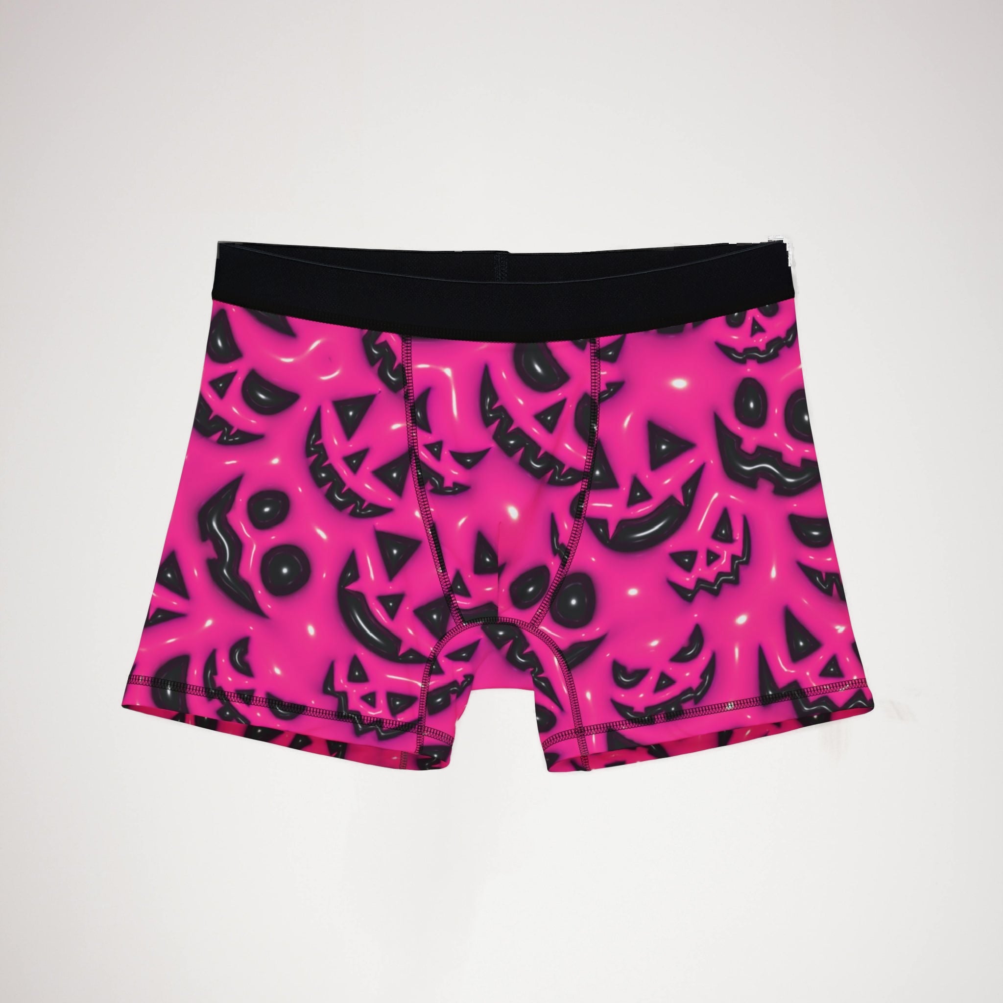 Men's boxers inflate halloween pumpkin face