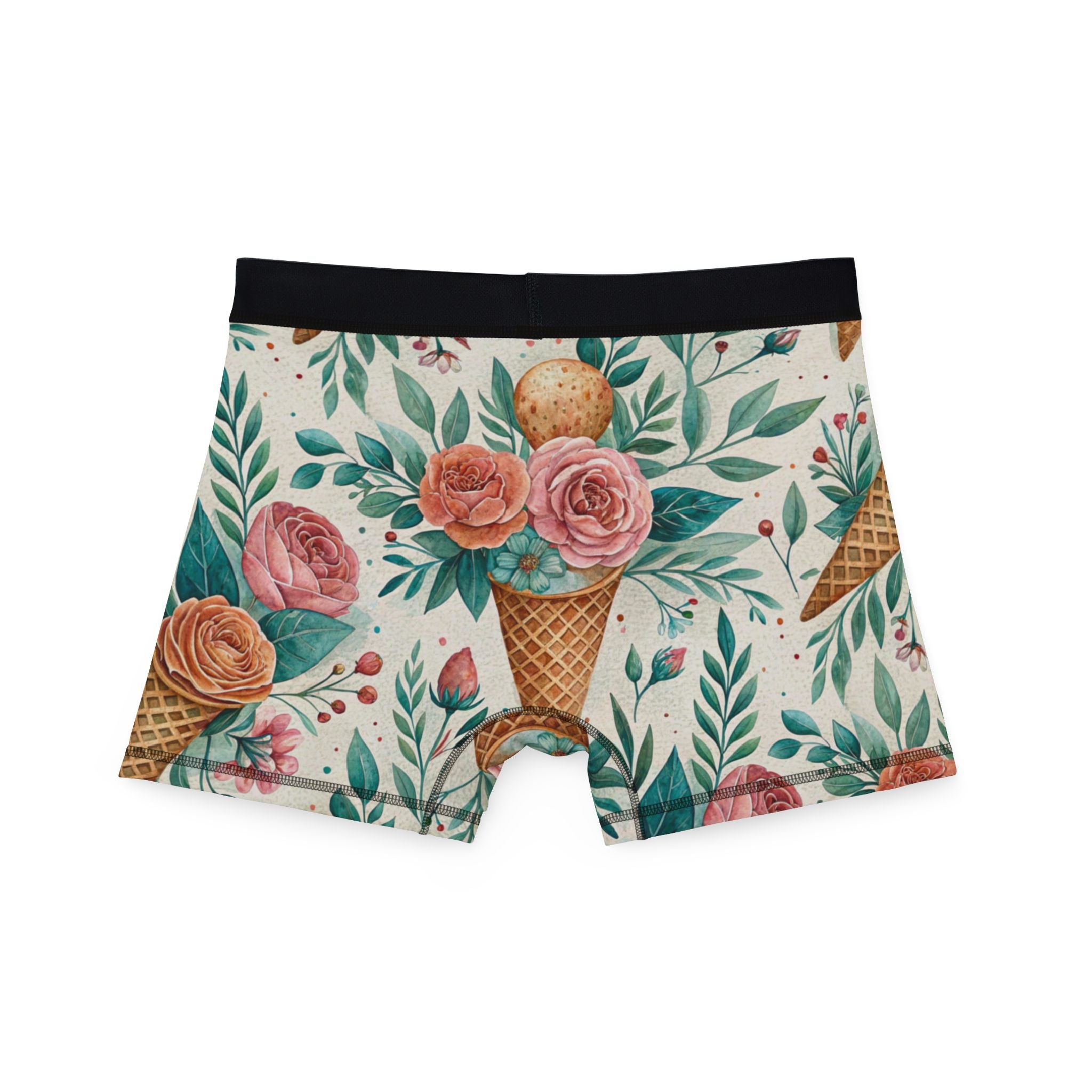 Men's boxers floral ice cream