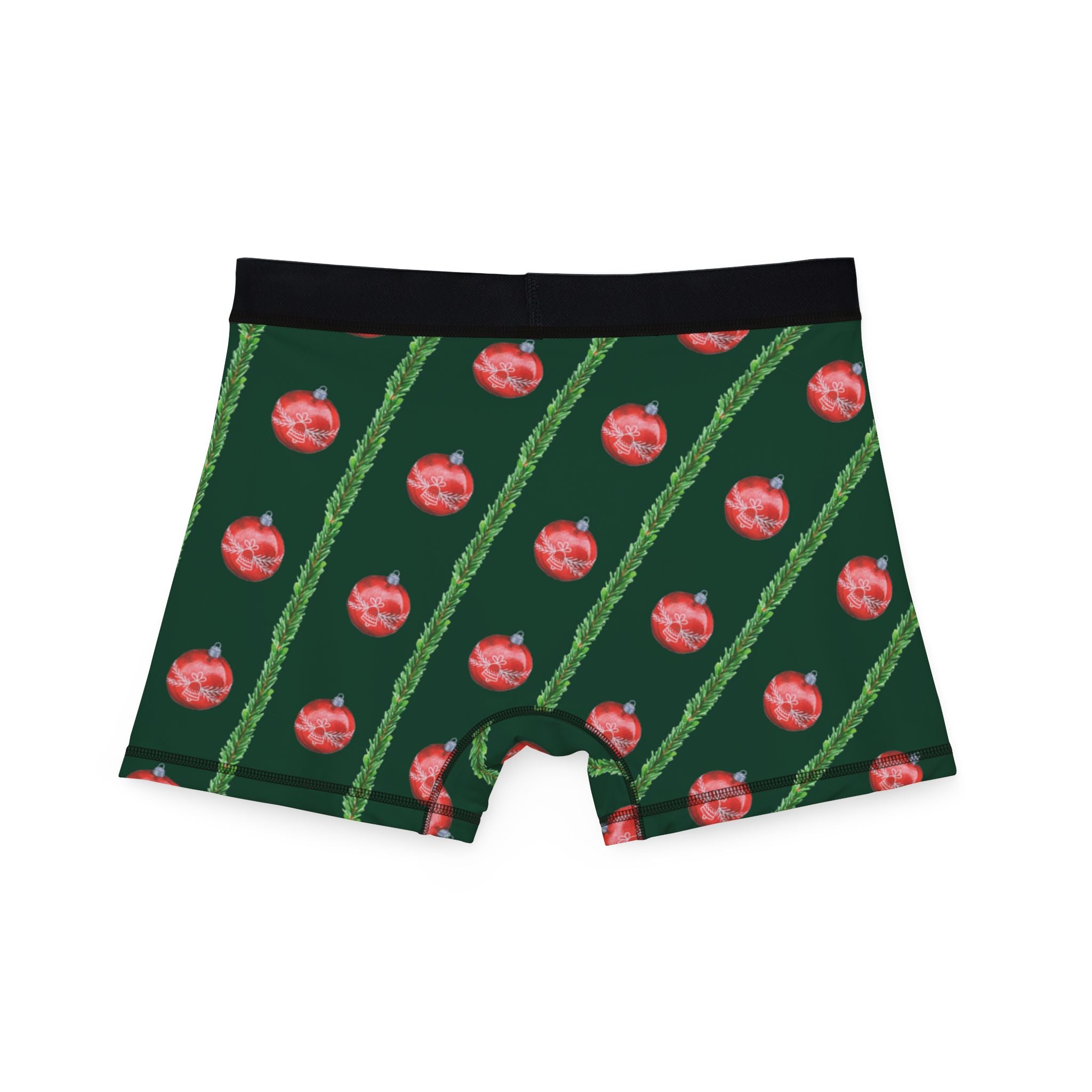 Men's boxers green christmas santa
