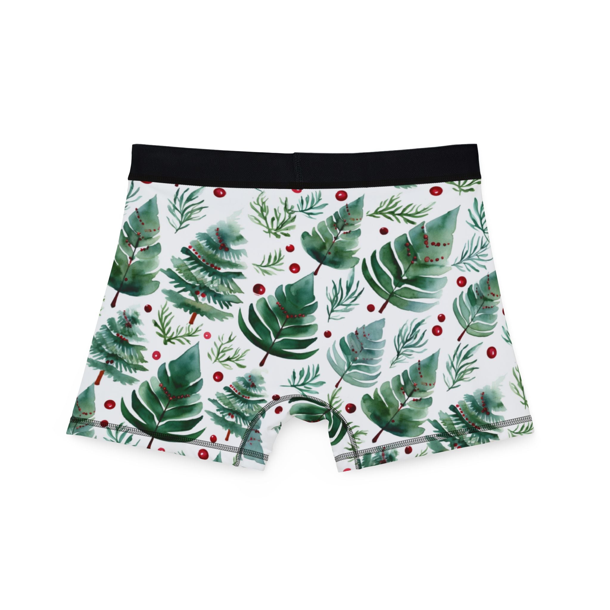 Men's boxers watercolor christmas one