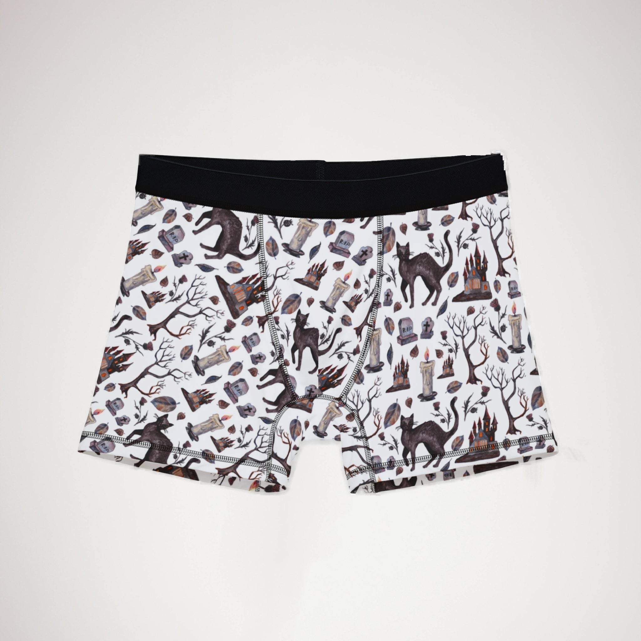 Men's boxers watercolor halloween