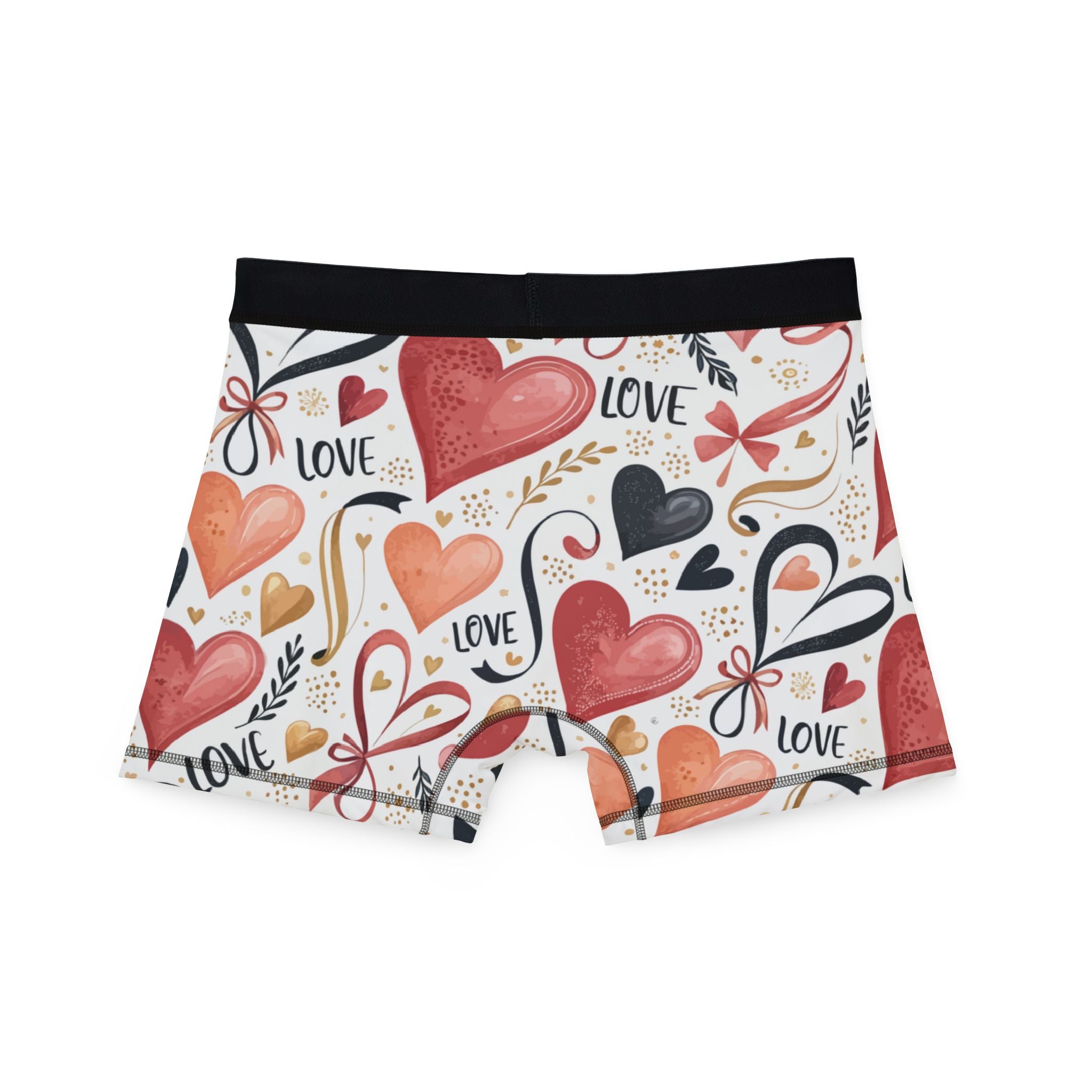 Men's boxers valentine heart retro one