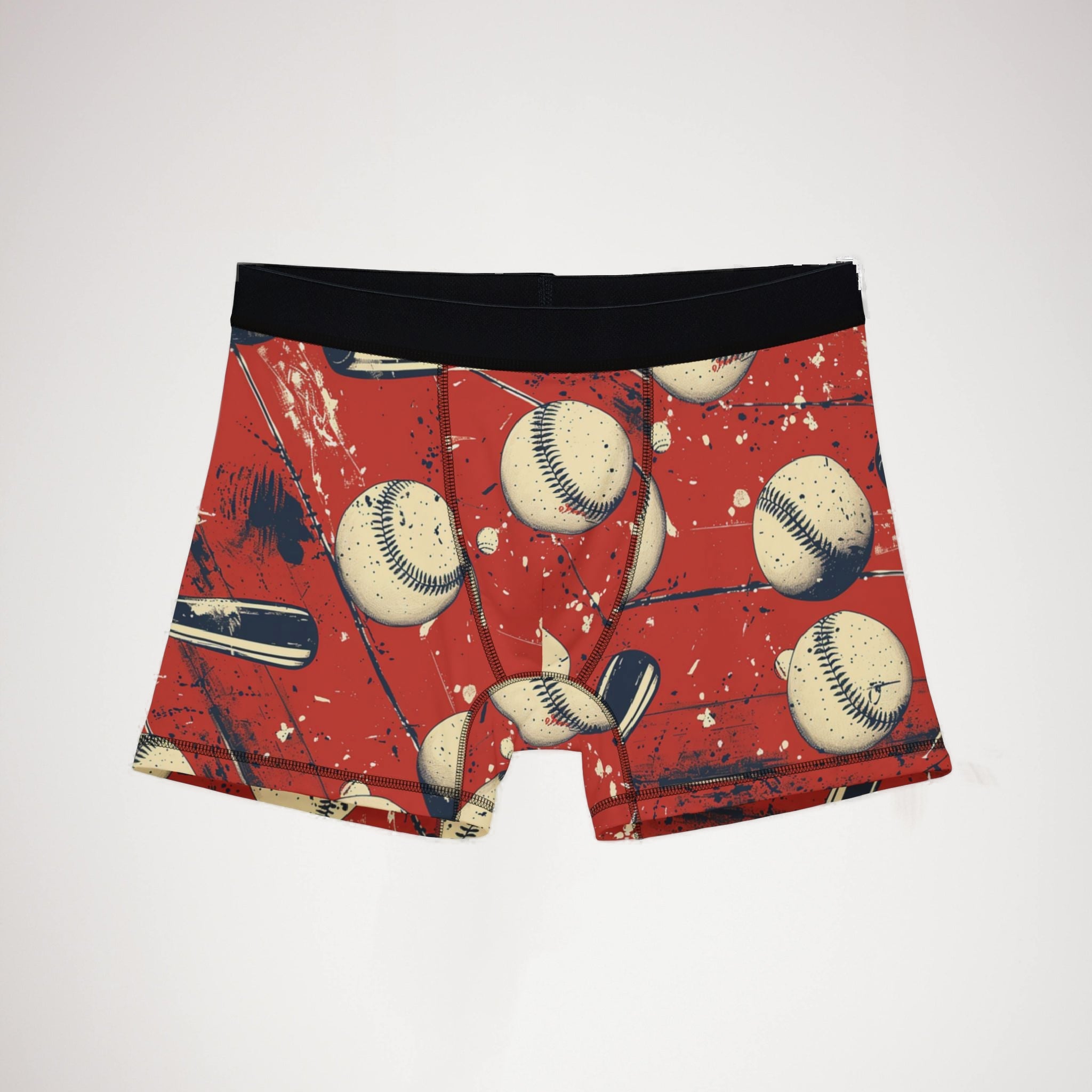 Men's boxers retro baseball