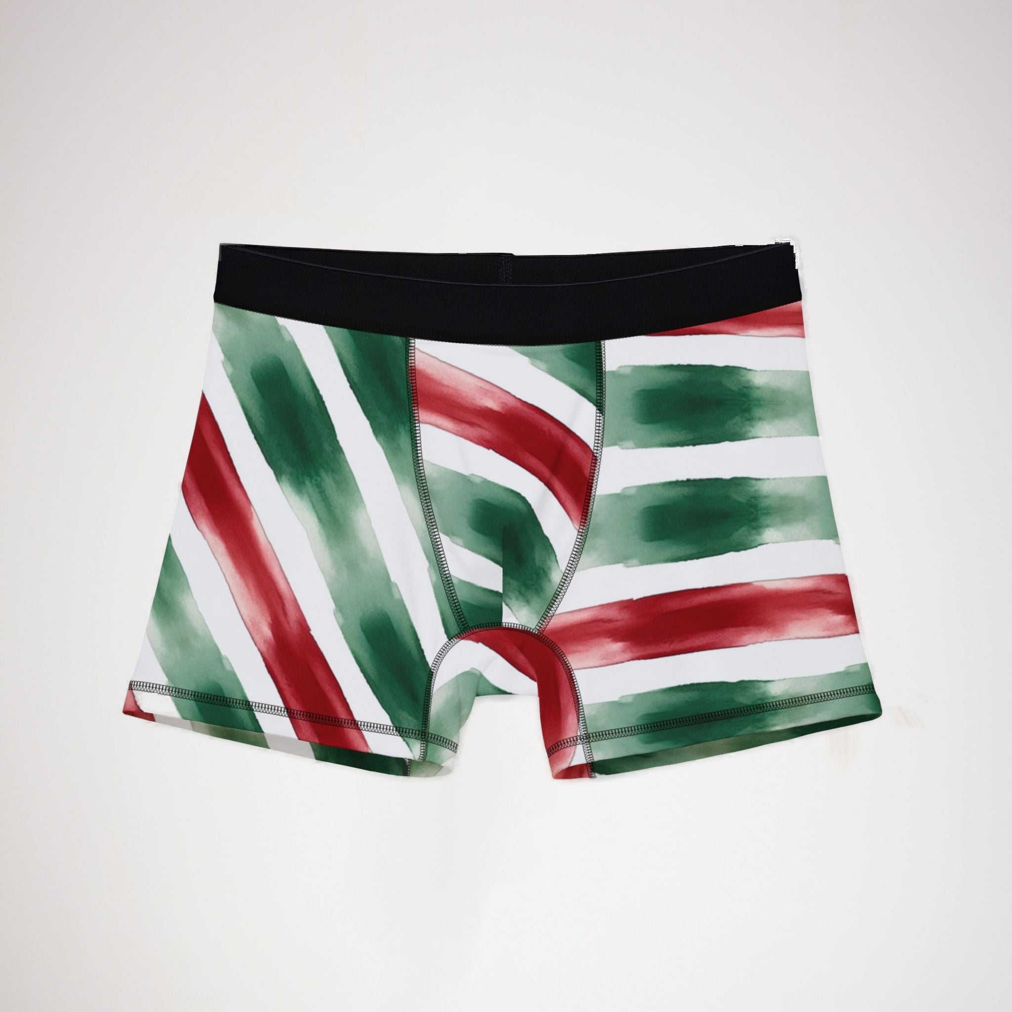 Men's boxers watercolor christmas one