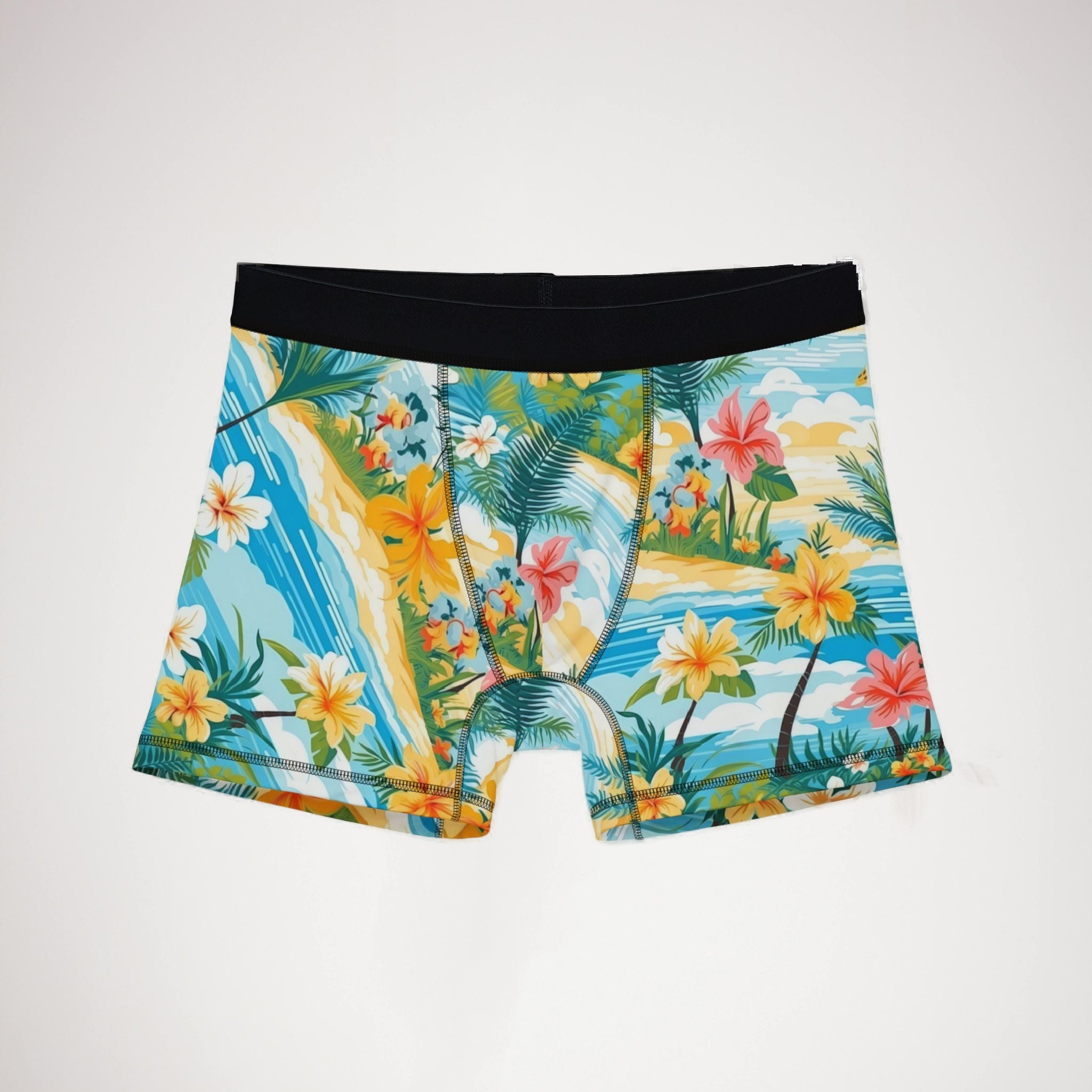 Men's boxers tropical summer beach