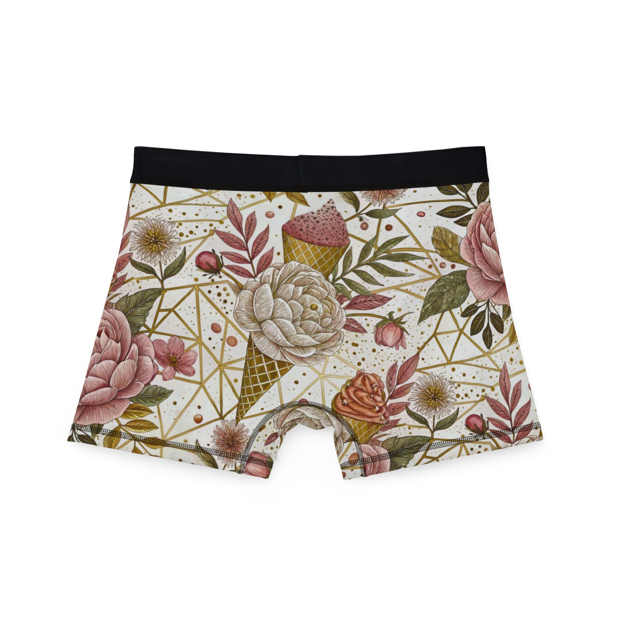 Men's boxers floral ice cream