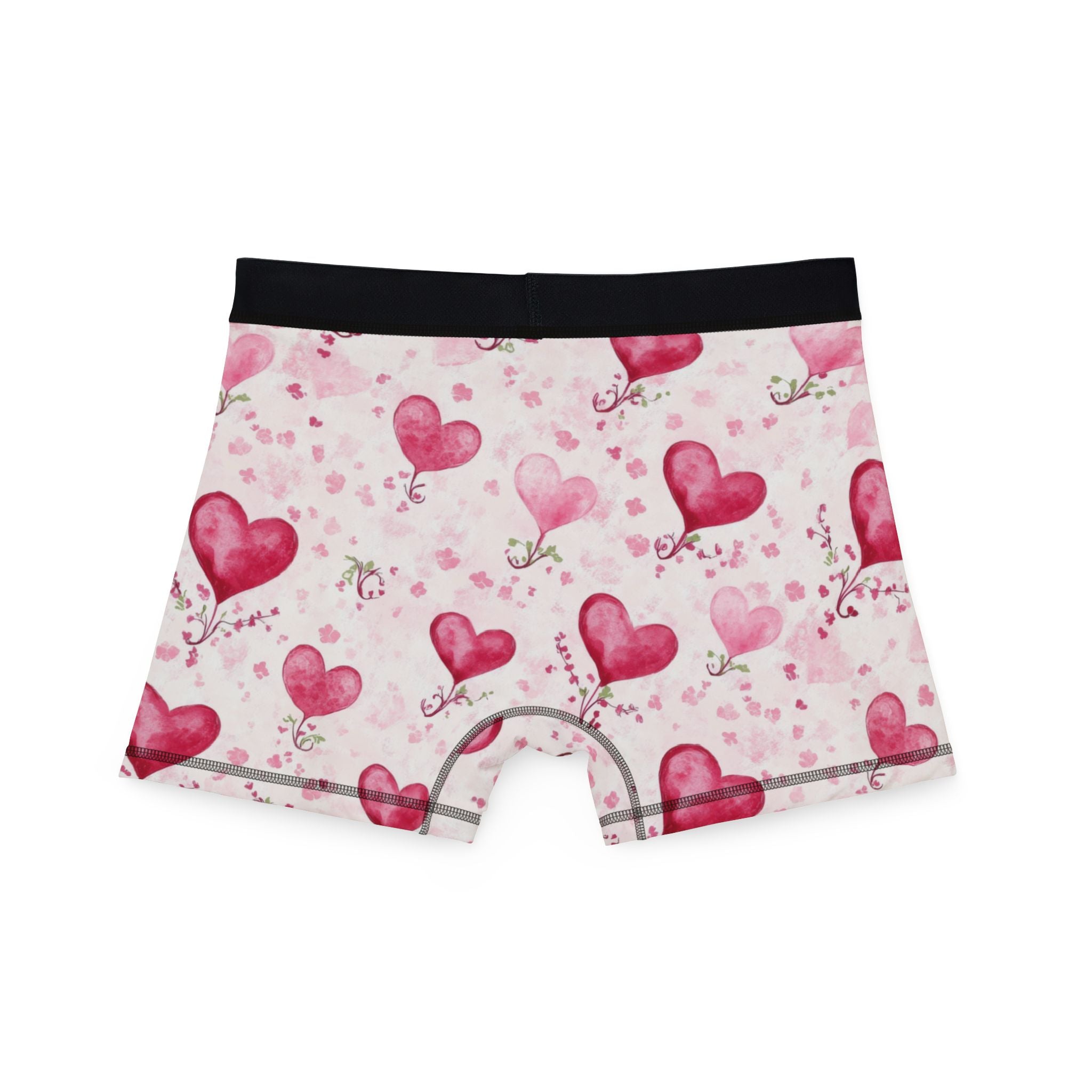 Men's boxers valentine red heart two two