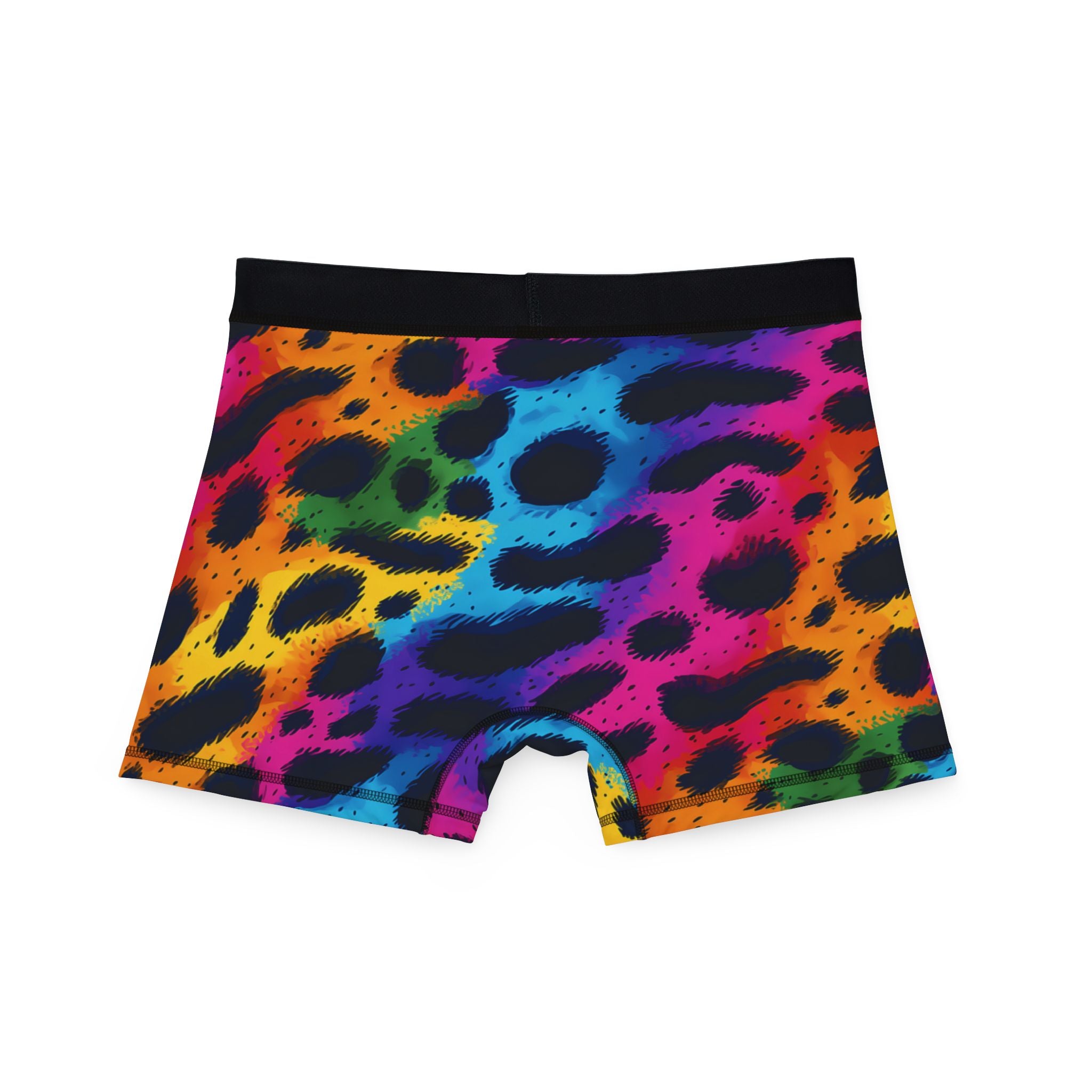 Men's boxers rainbow leopard