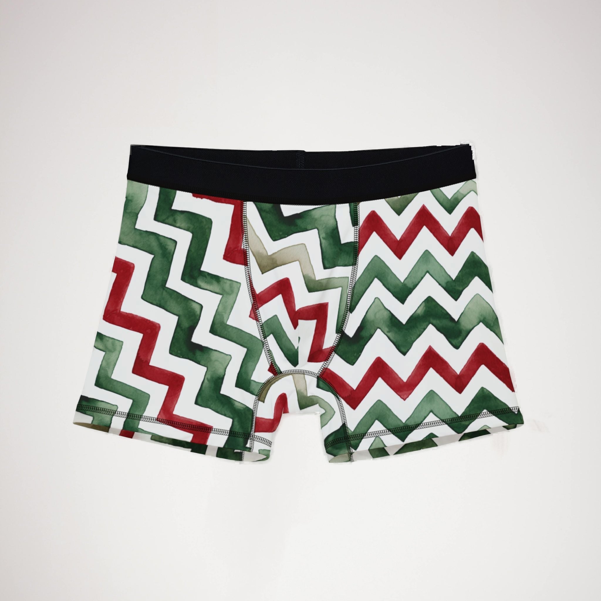 Men's boxers watercolor christmas one