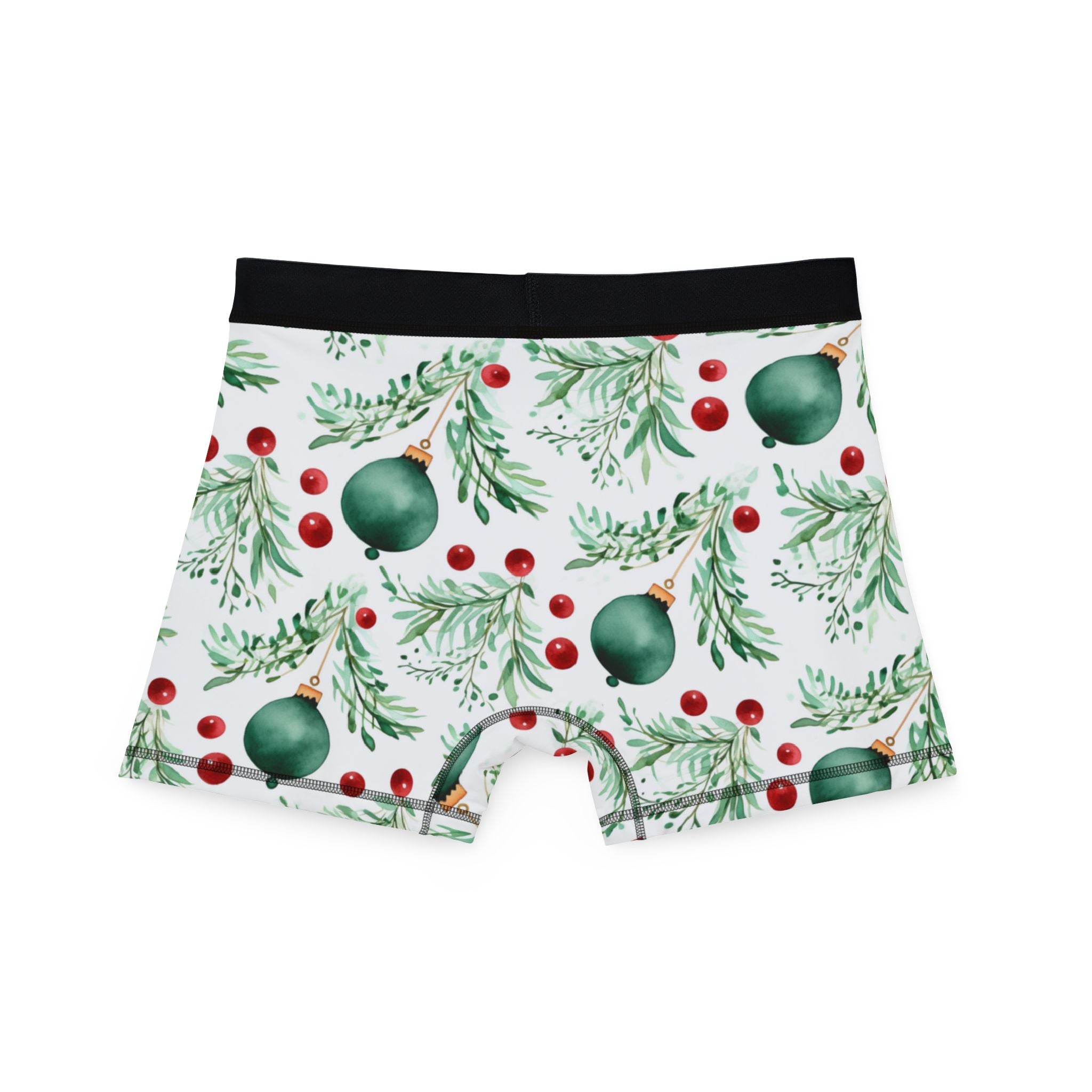 Men's boxers watercolor christmas
