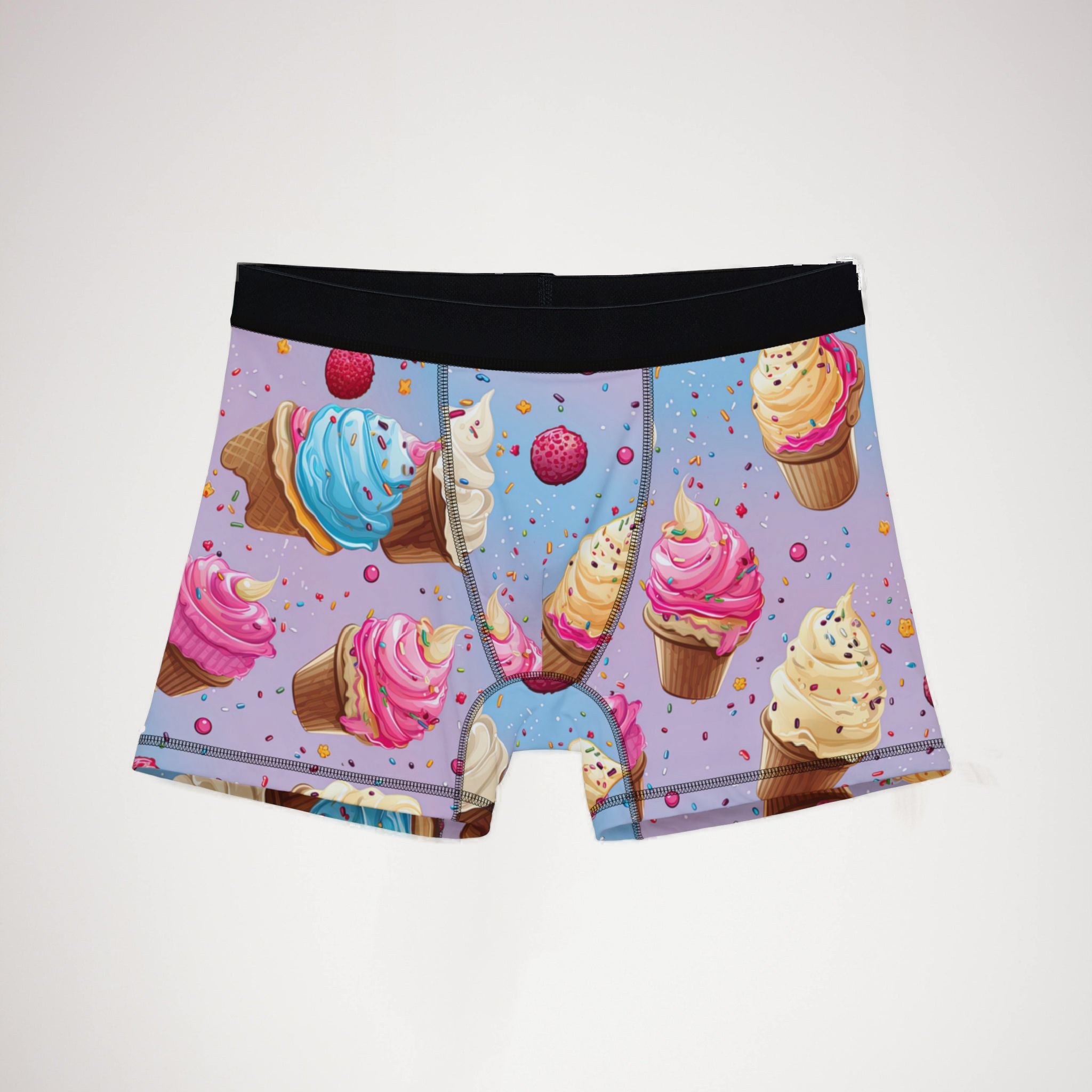 Men's boxers sprinkled ice cream